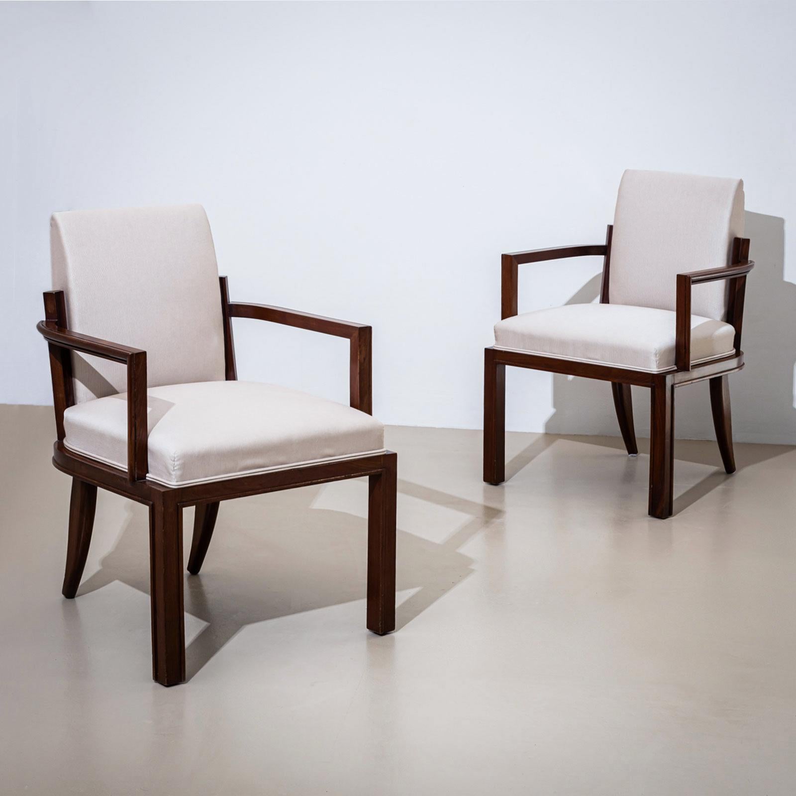 Early-20th Century Art Deco Armchairs, France In Good Condition For Sale In New York, NY