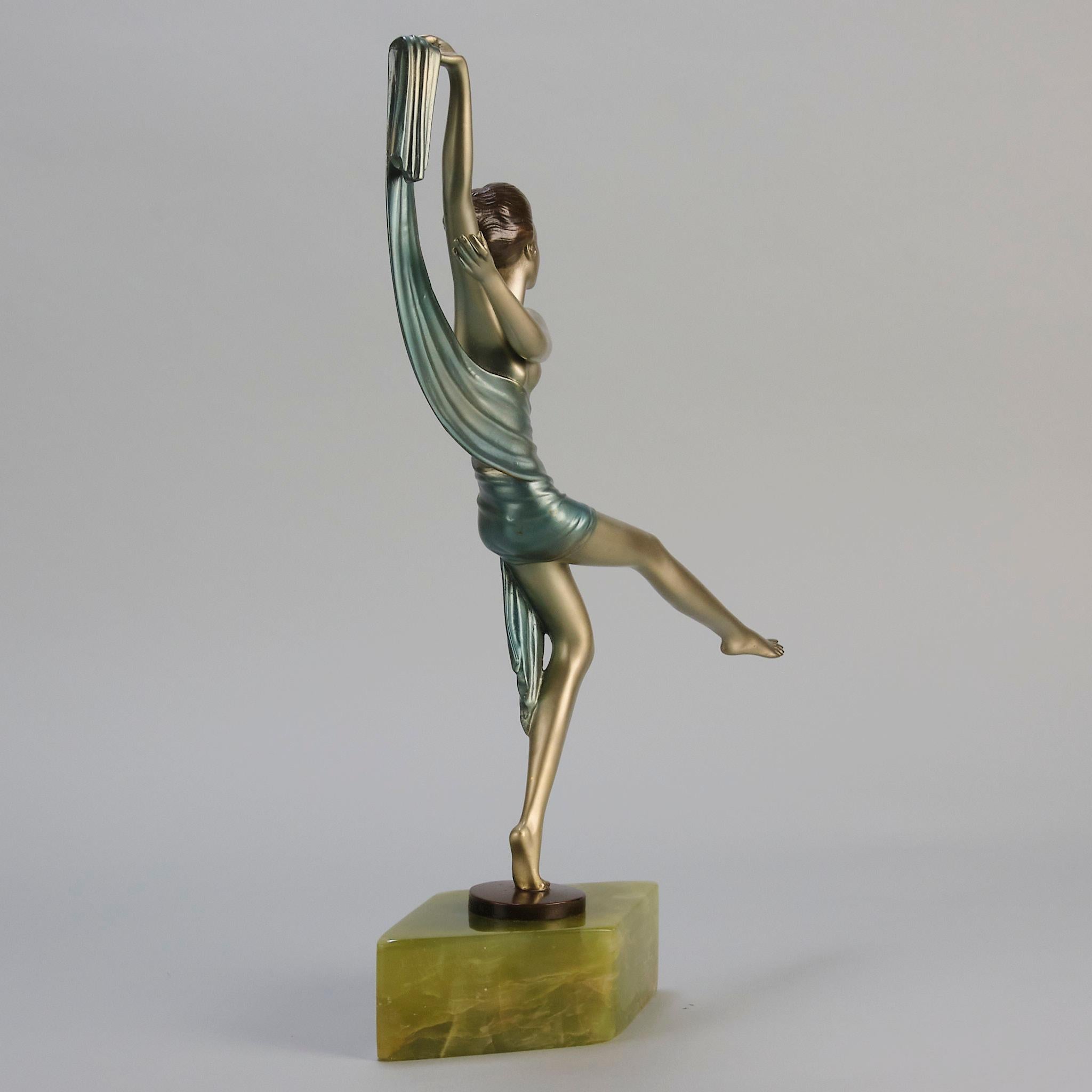 Cast Early 20th Century Art Deco Bronze entitled 