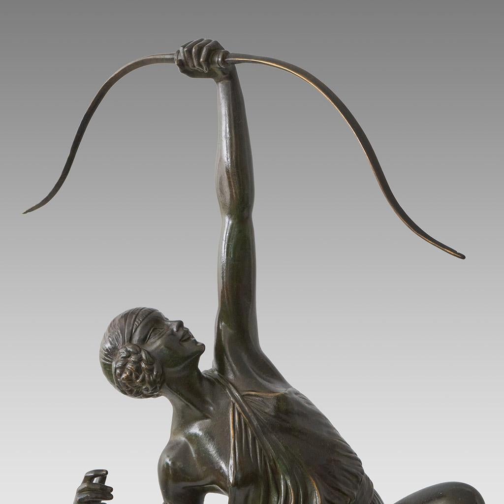 Bronze Art Déco du début du 20ème siècle intitulé 