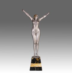Bronzo Art Deco dei primi del Novecento intitolato "Le Reveil" di Demetre Chiparus