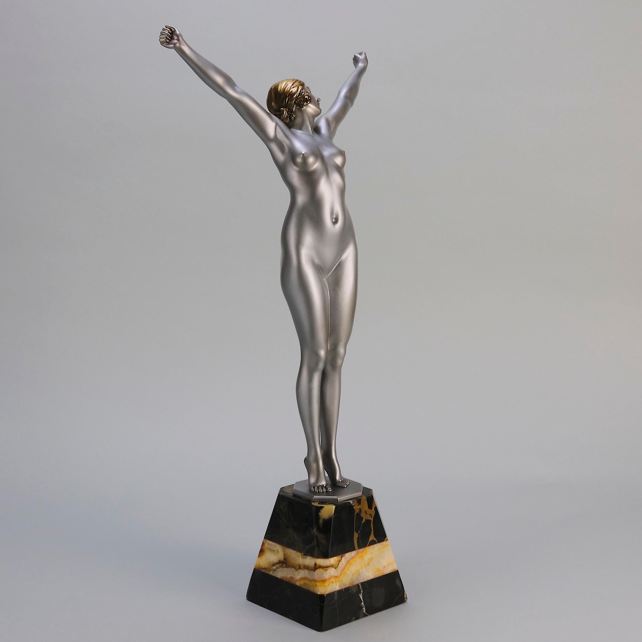 Cast Early 20th Century Art Deco Bronze entitled 