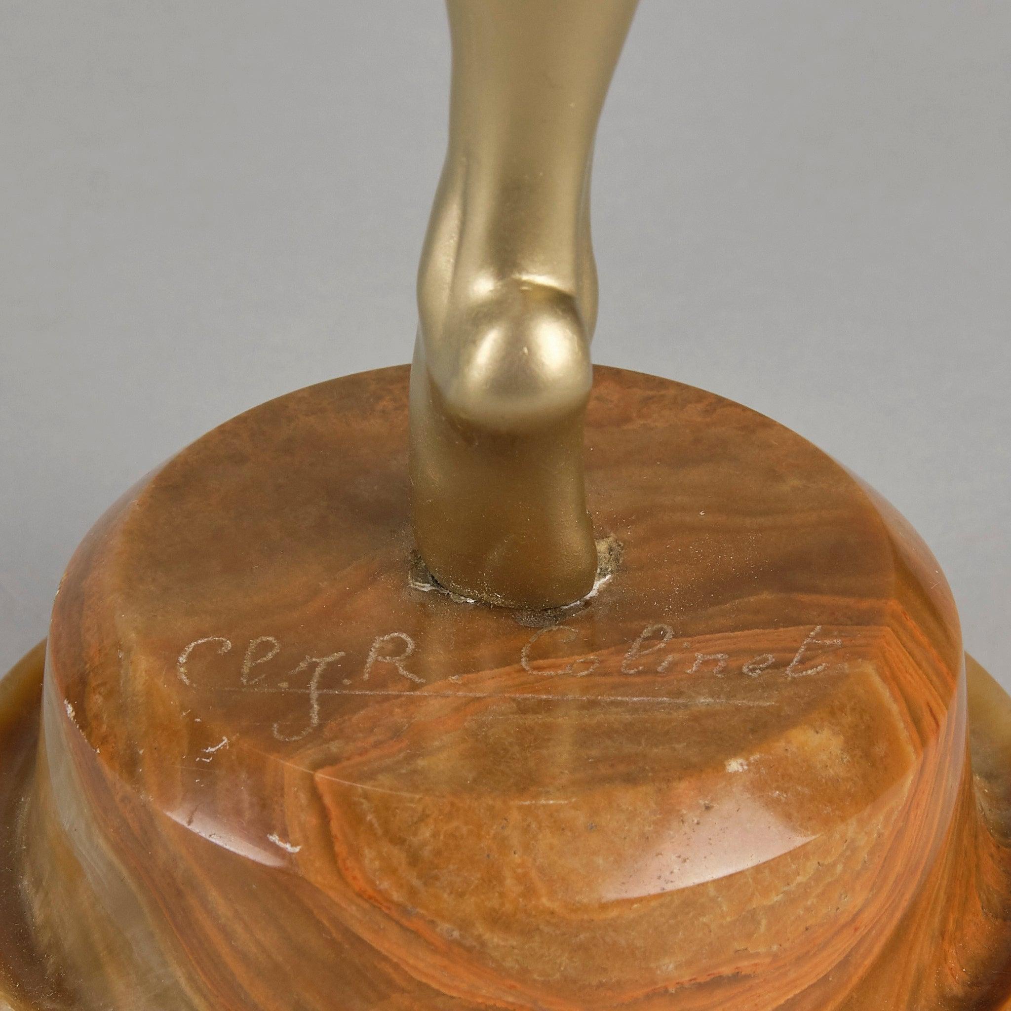 Bronzo Art Deco dei primi del Novecento intitolato 