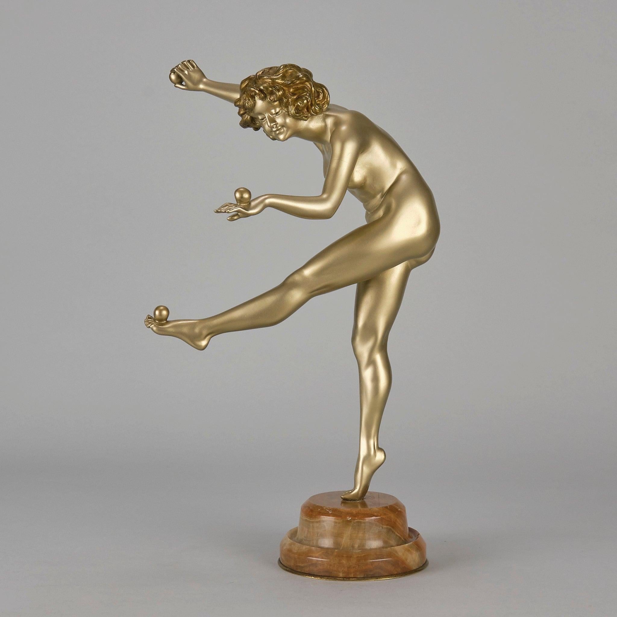 Art Déco Bronzo Art Deco dei primi del Novecento intitolato 