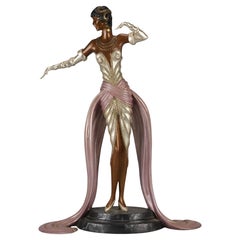 20th Century Limited Edition Bronze Sculpture entitled "Belle du Bal" by Erté