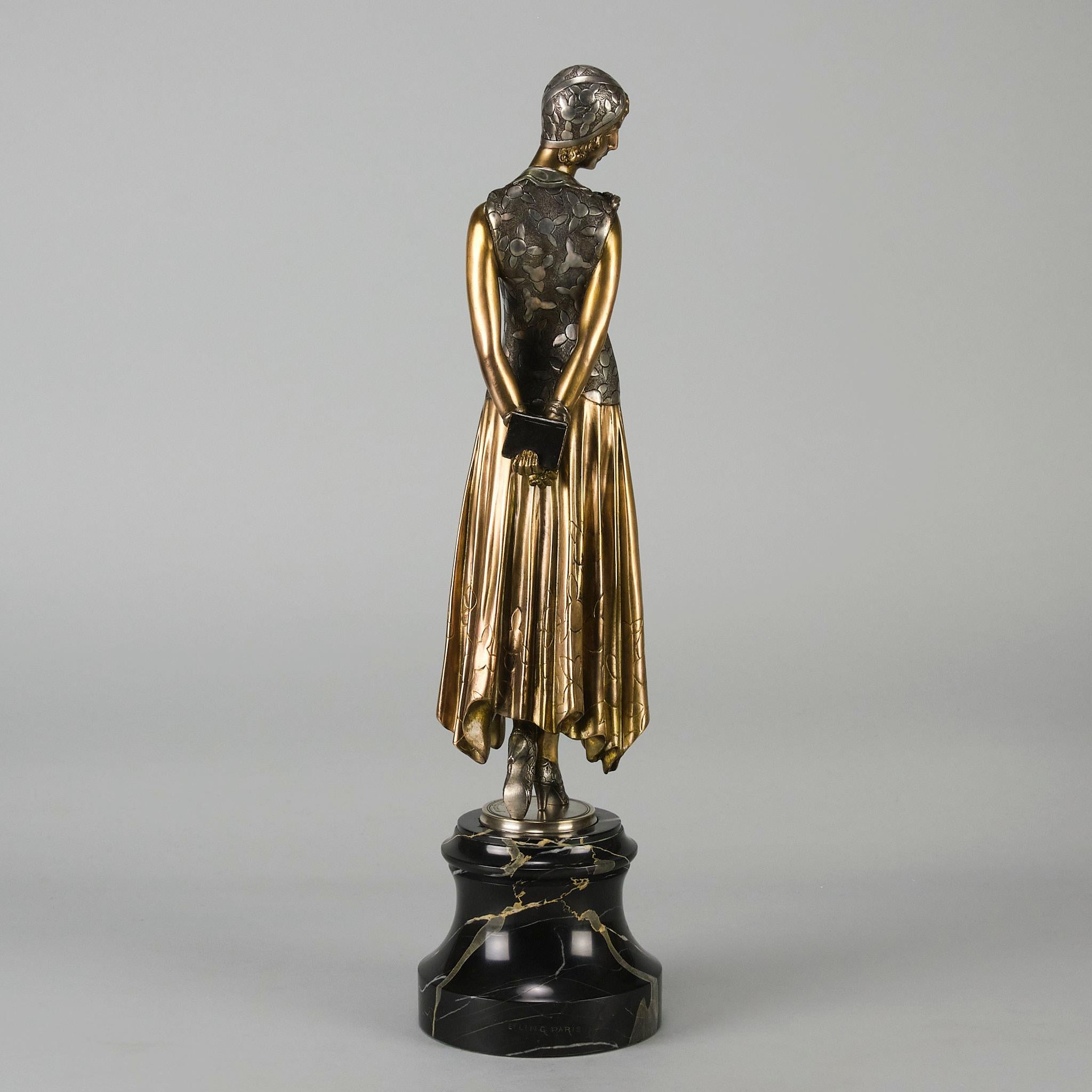 Early 20th Century Art Deco Bronze Sculpture entitled 