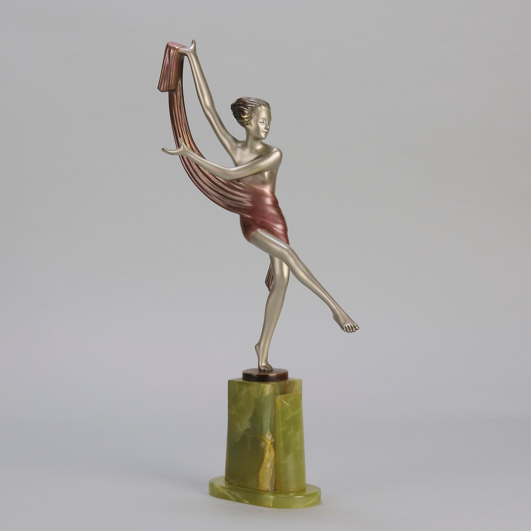 Sculpture en bronze Art déco du début du 20e siècle 