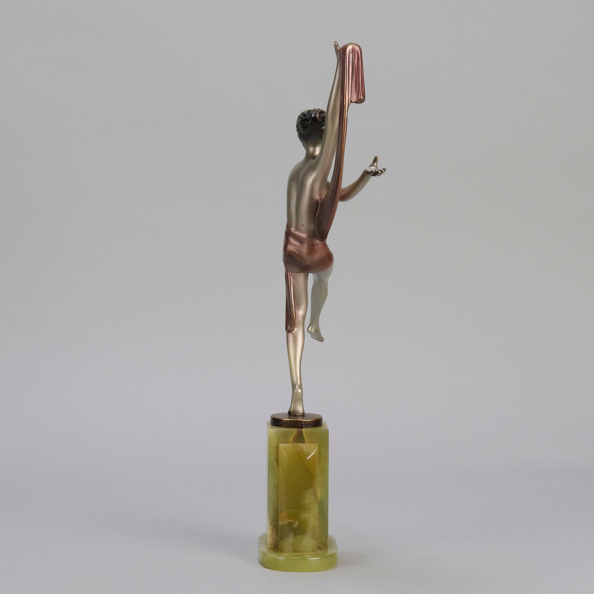 Sculpture en bronze Art déco du début du 20e siècle 