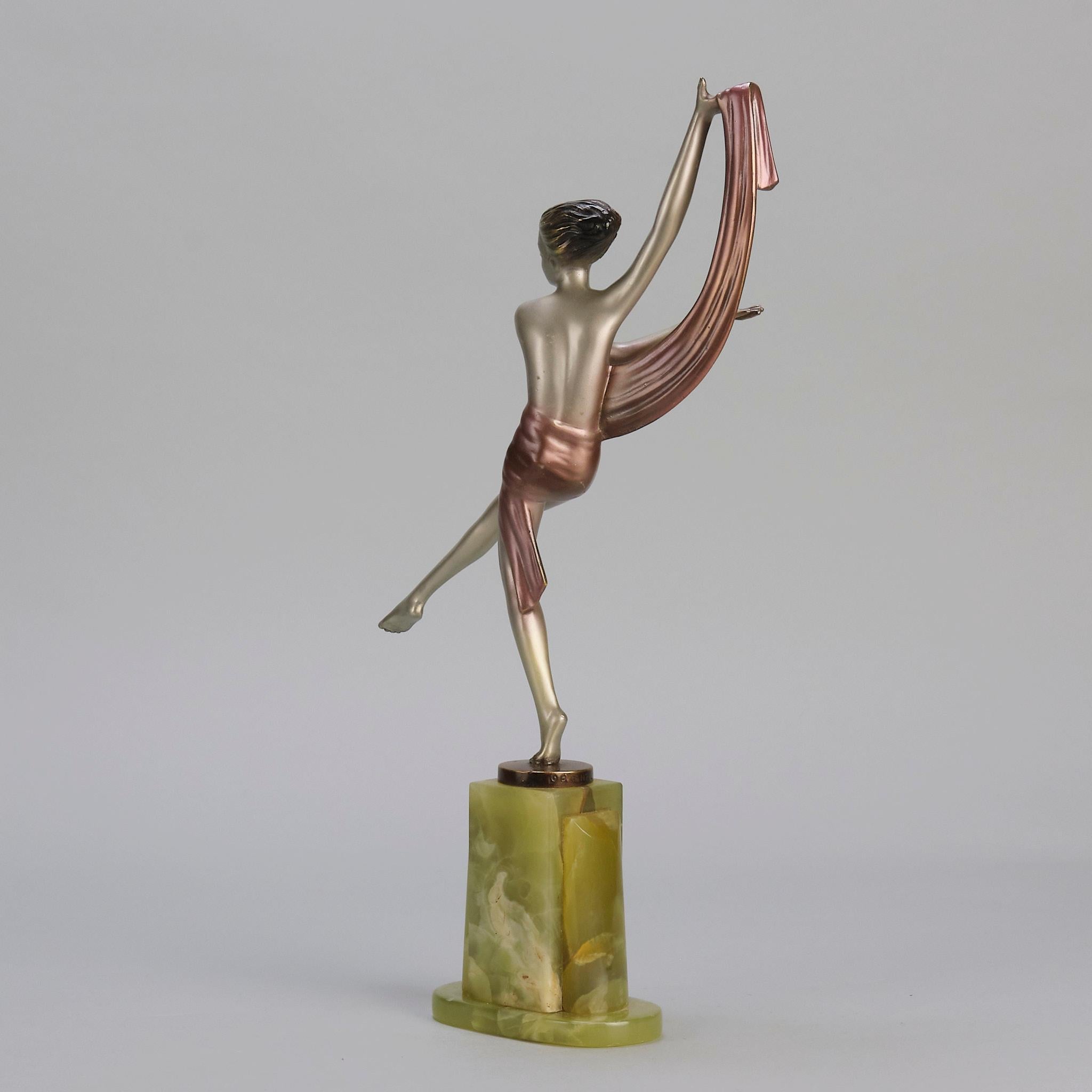 20ième siècle Sculpture en bronze Art déco du début du 20e siècle 