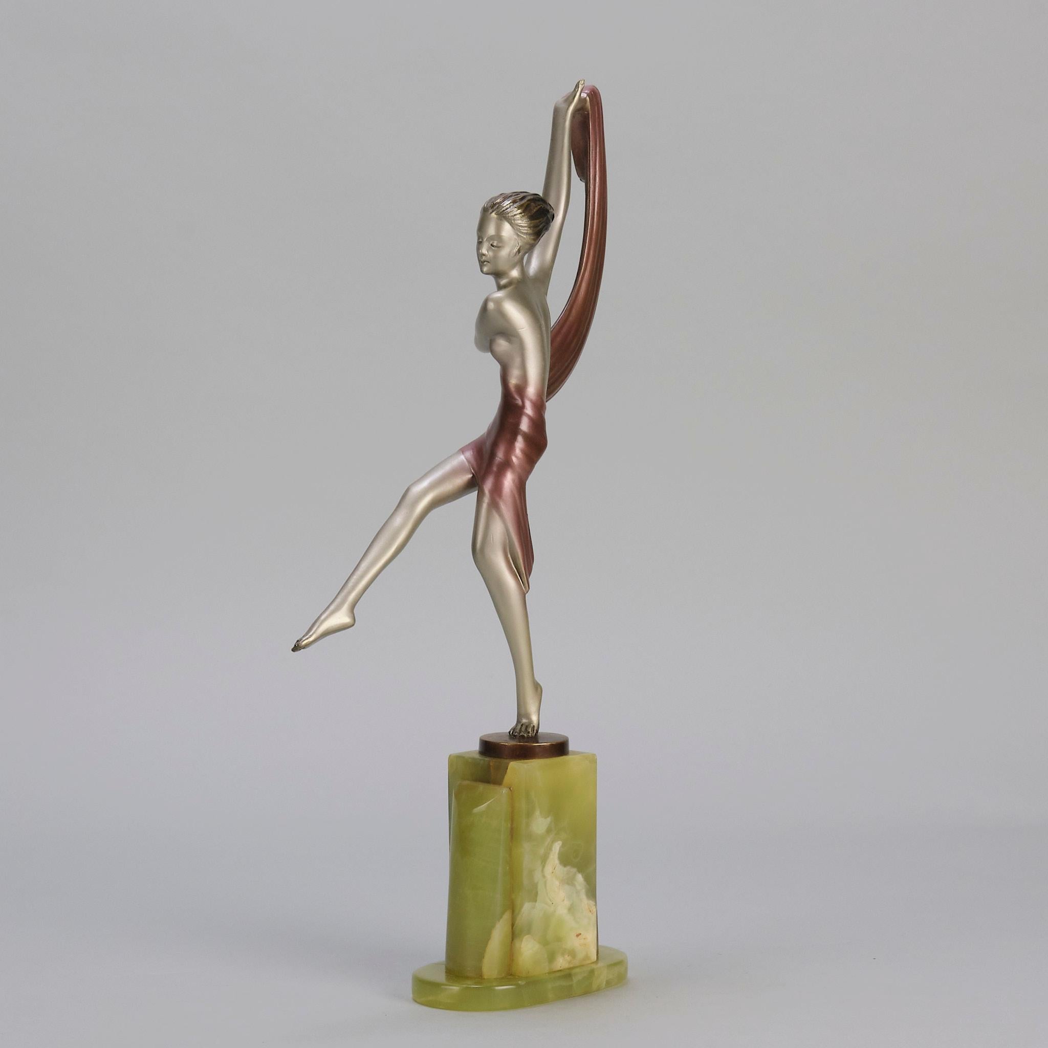 Sculpture en bronze Art déco du début du 20e siècle 