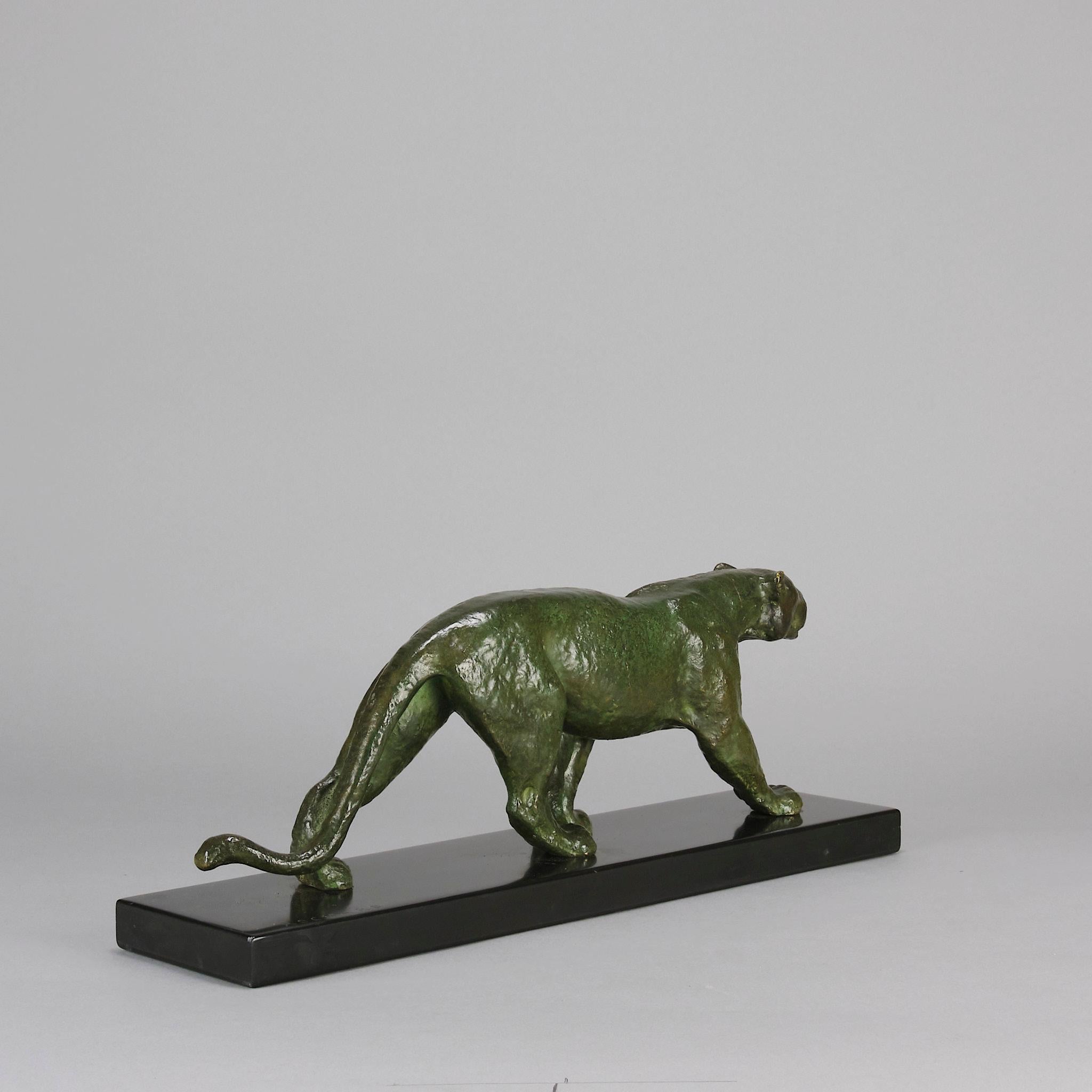 Bronze Étude en bronze Art déco du début du 20e siècle intitulée 
