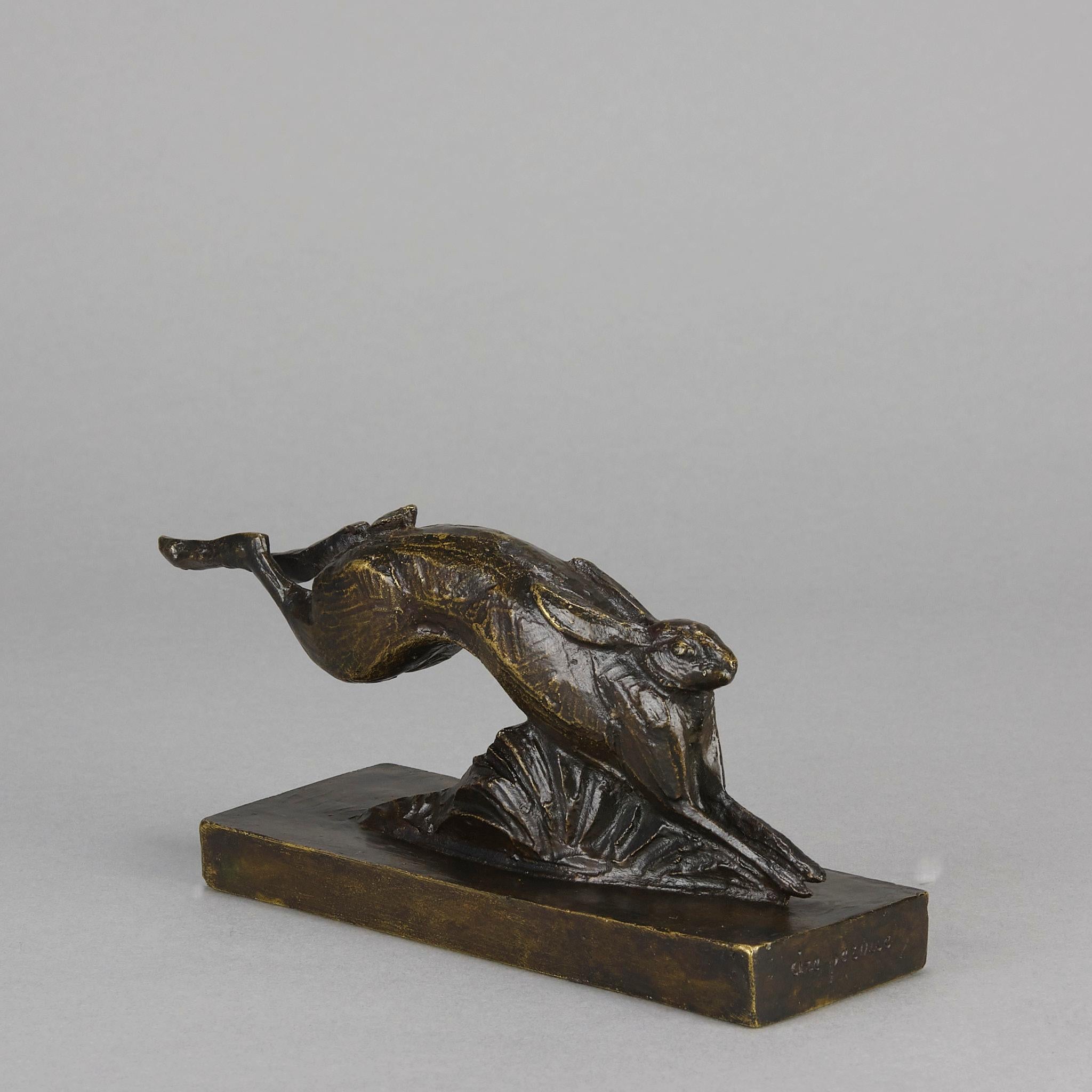 Étude en bronze Art déco du début du 20e siècle 