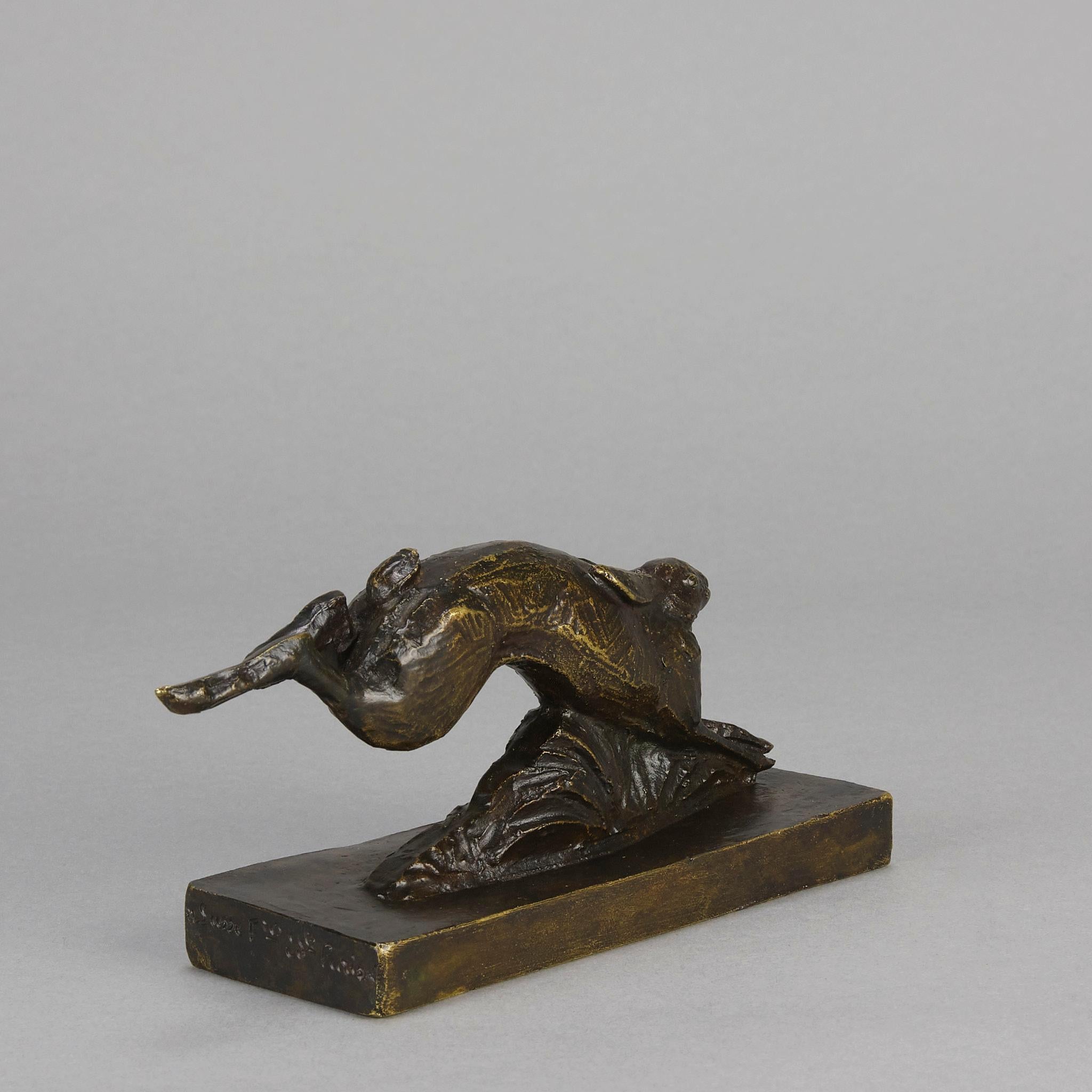 Bronze Étude en bronze Art déco du début du 20e siècle 