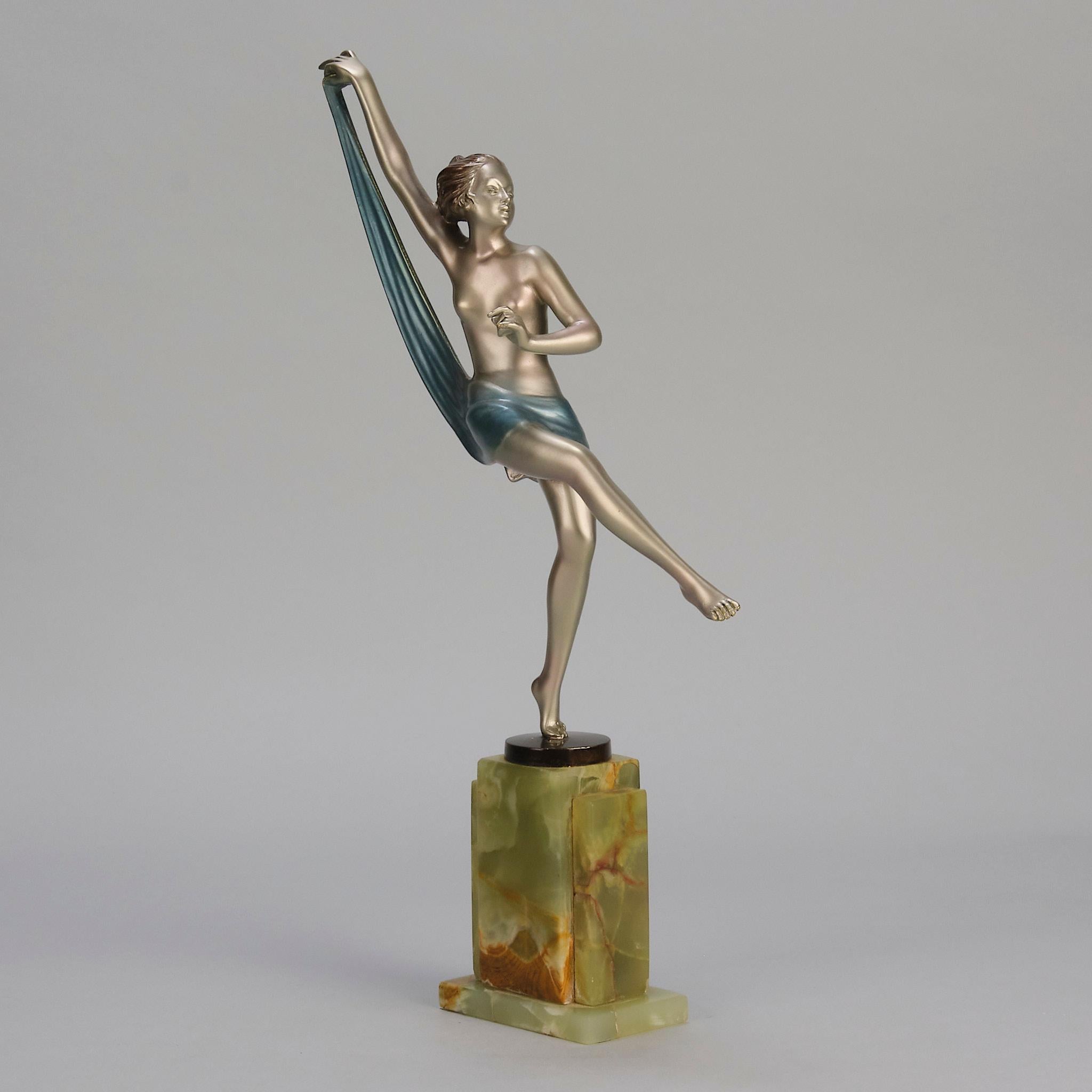 Studio in bronzo Art Deco dei primi del Novecento 