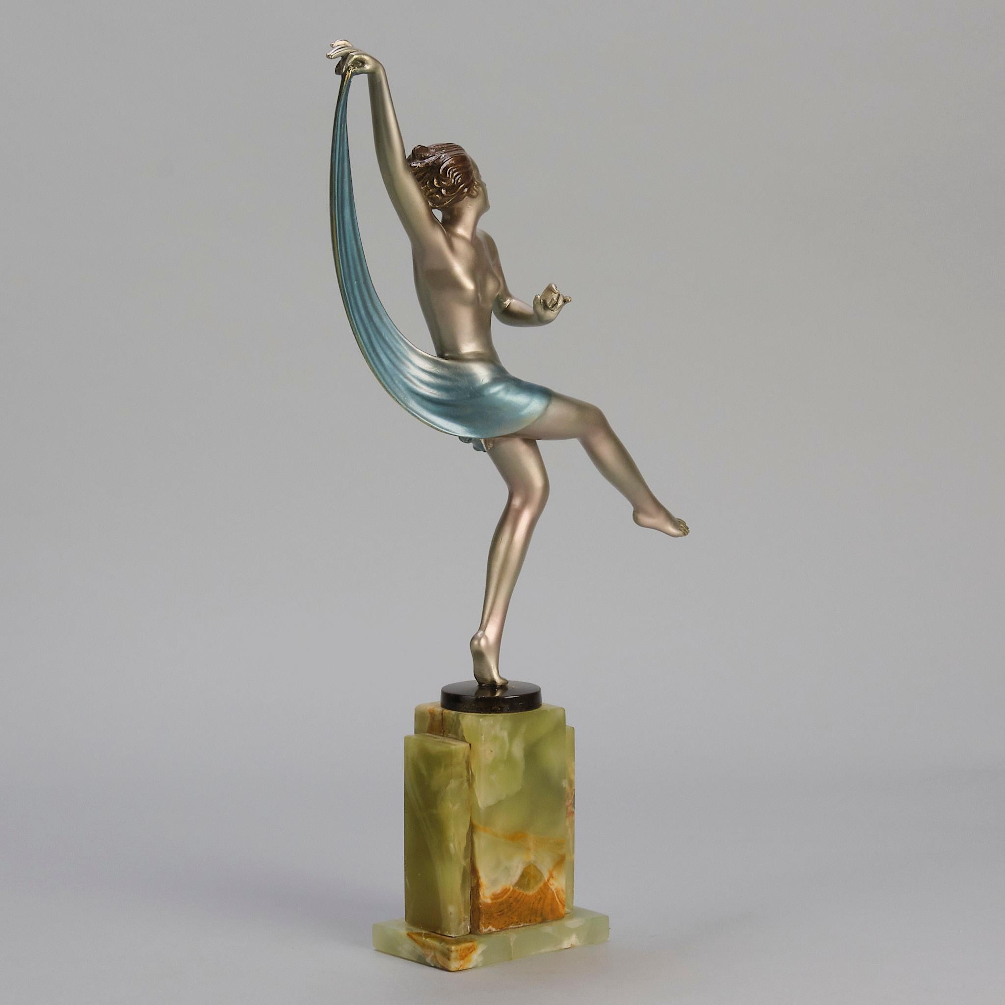 Austriaco Studio in bronzo Art Deco dei primi del Novecento 