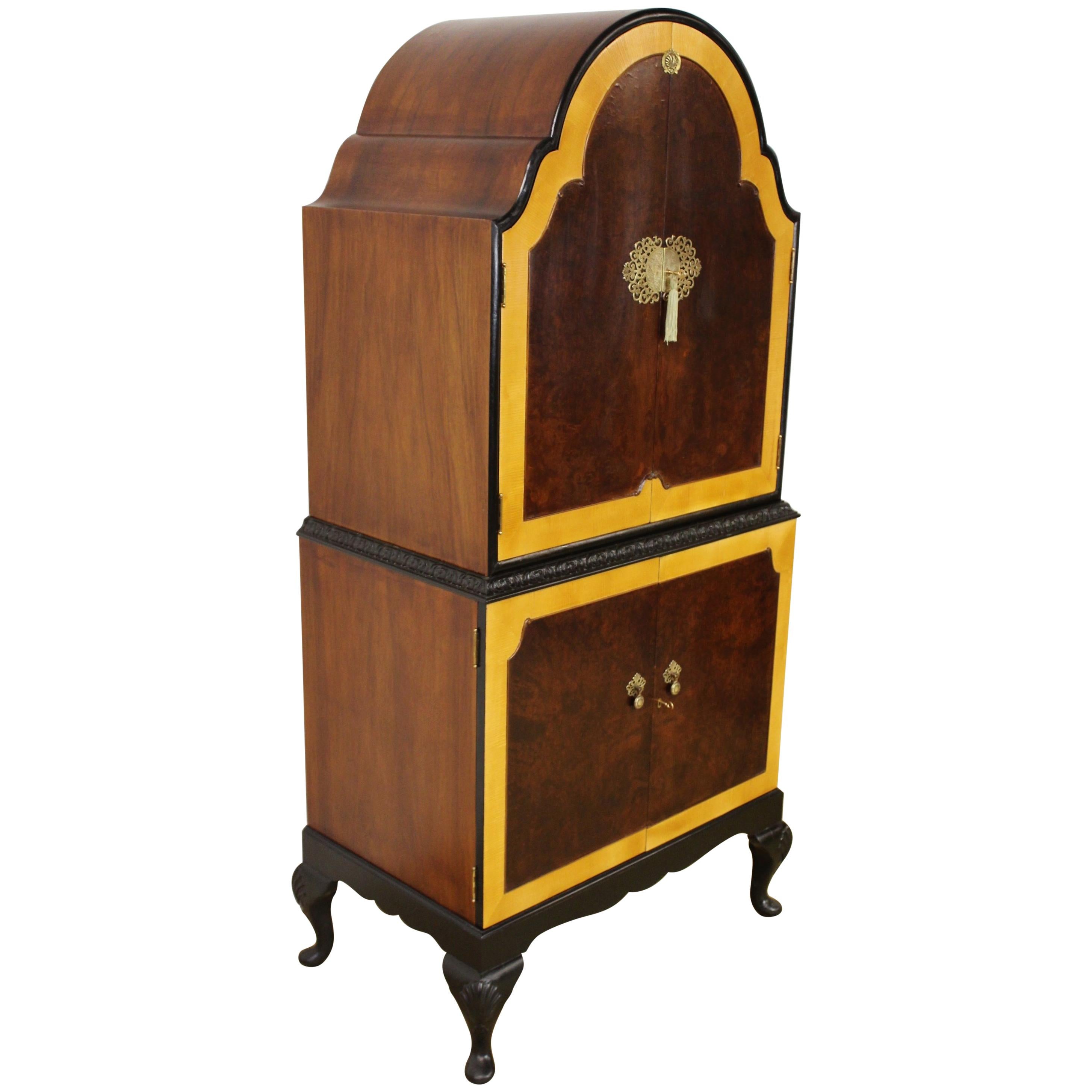 Early 20th Century Art Deco Cocktail Cabinet For Sale