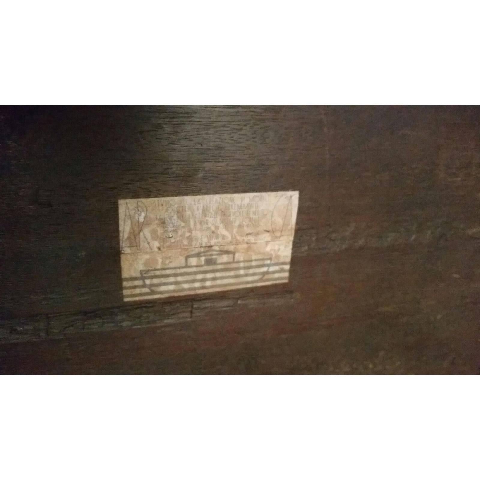 Art-déco-Couchtisch des frühen 20. Jahrhunderts von Guglielmo Urlich, restauriert und gewachst poliert im Zustand „Gut“ im Angebot in Vigonza, Padua