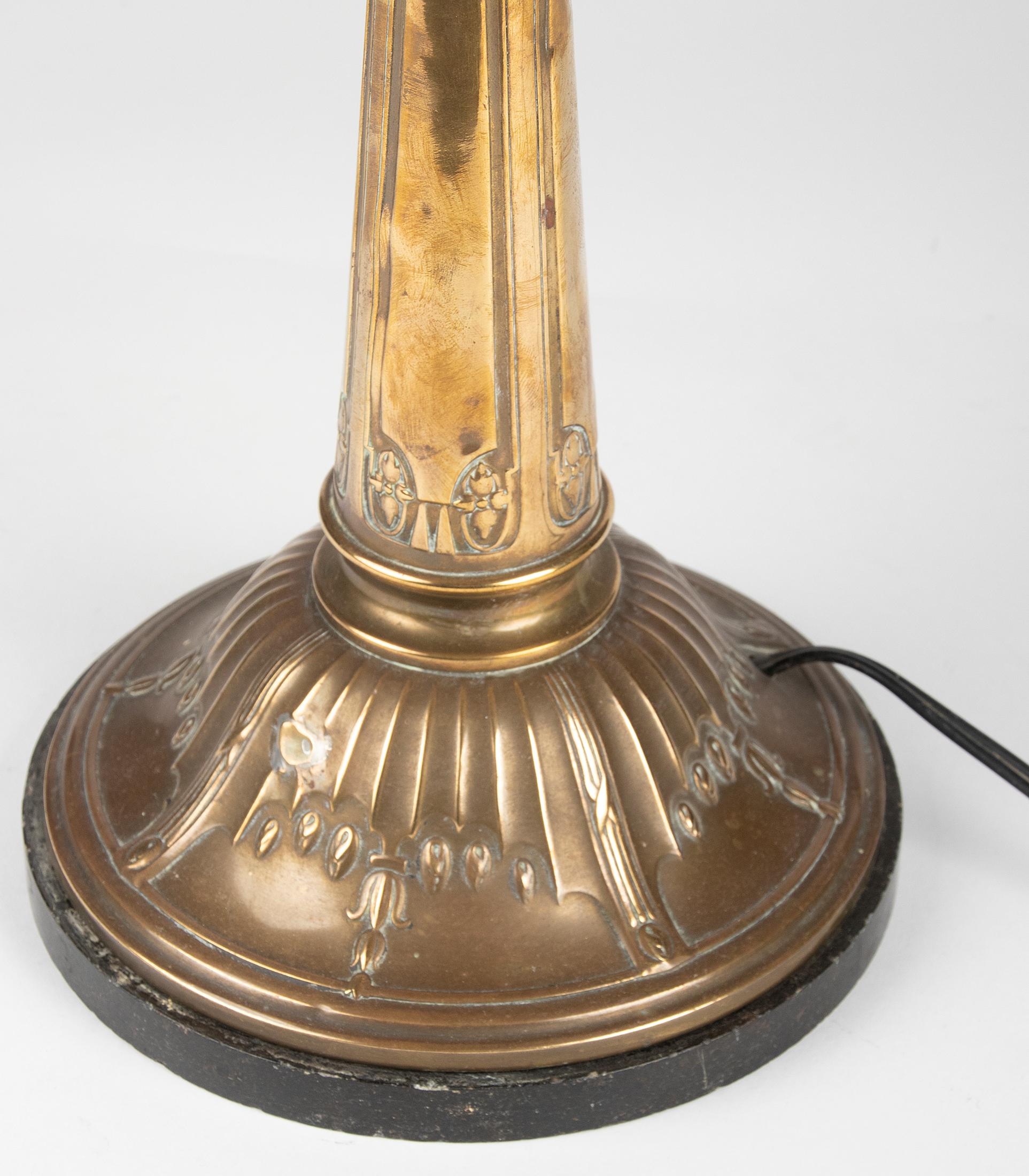 Early 20th Century Art Deco Copper Table / Desk Lamp 6