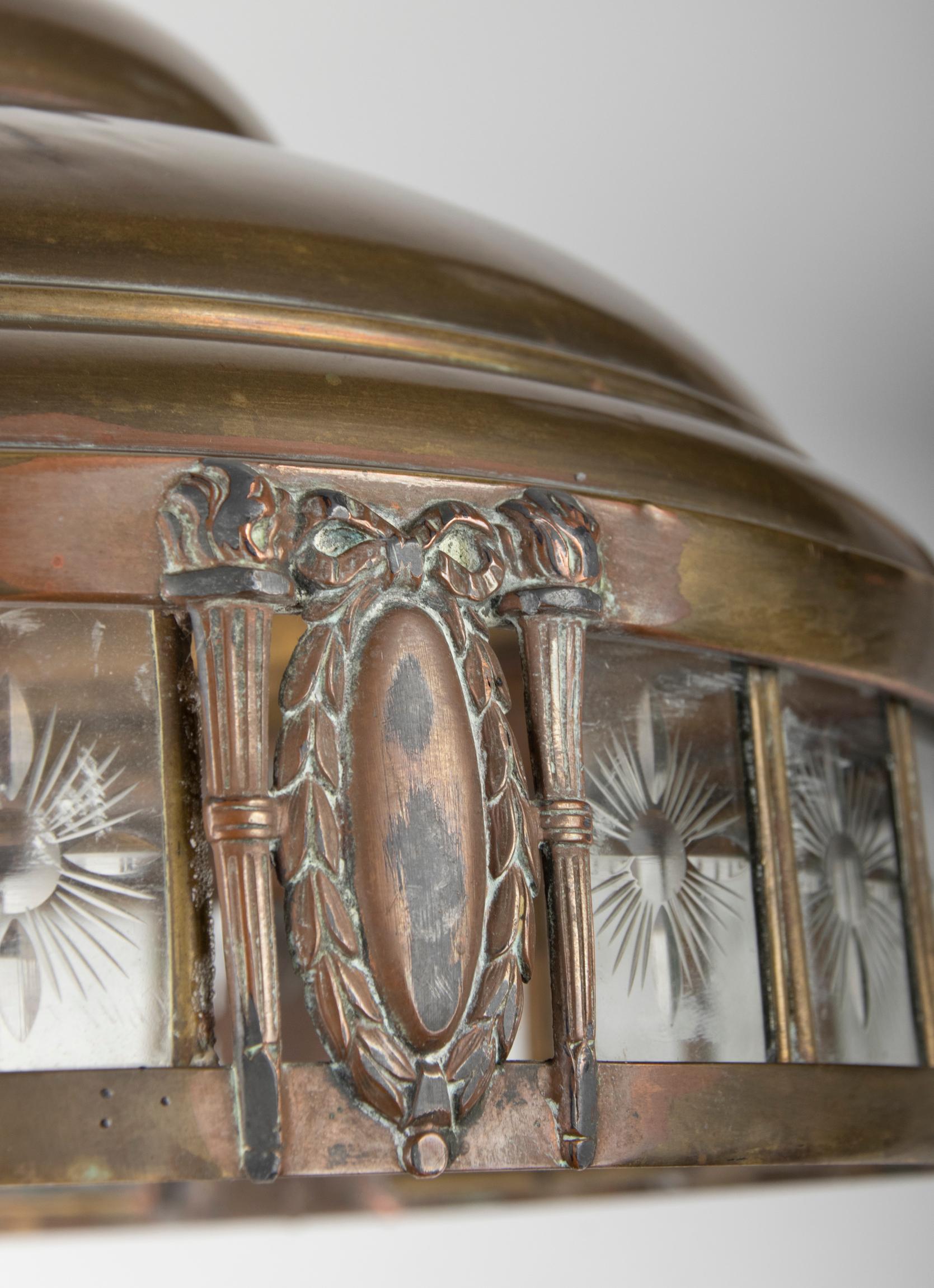 Early 20th Century Art Deco Copper Table / Desk Lamp 1