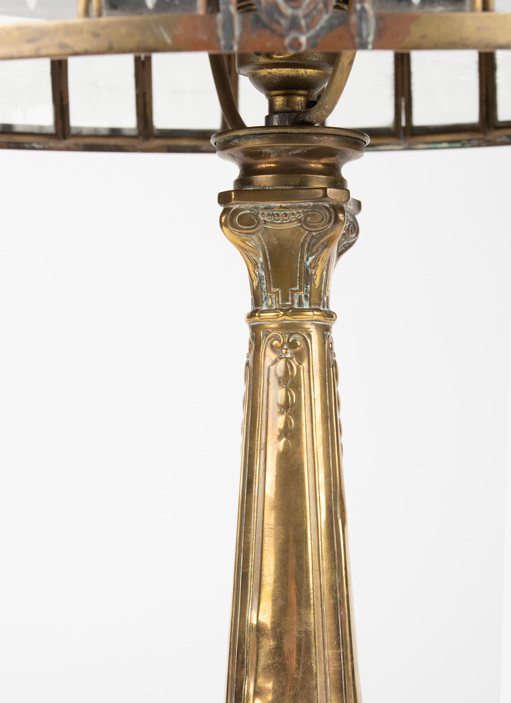 Early 20th Century Art Deco Copper Table / Desk Lamp 3