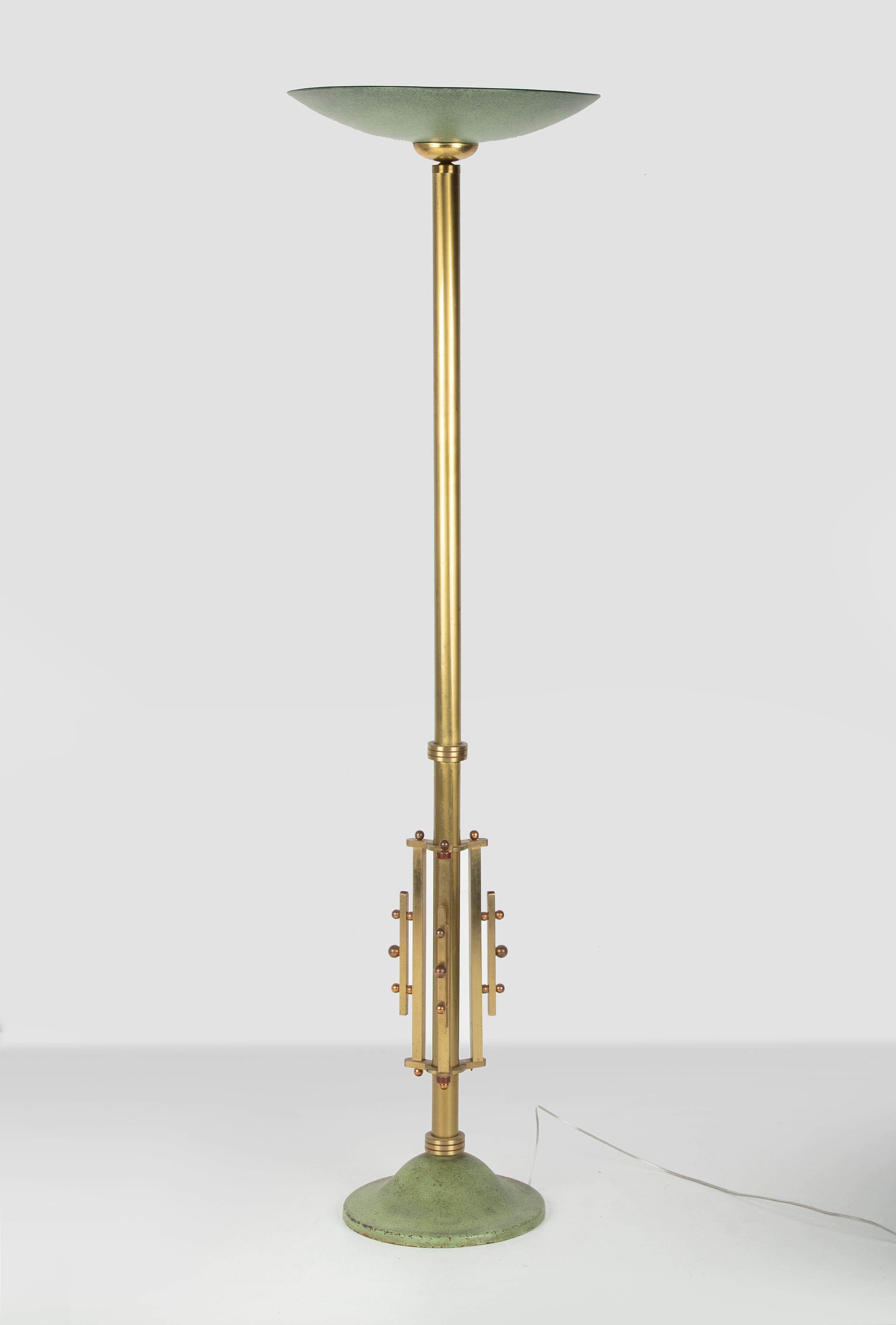 Belgian Early 20th Century Art Deco Floor Lamp