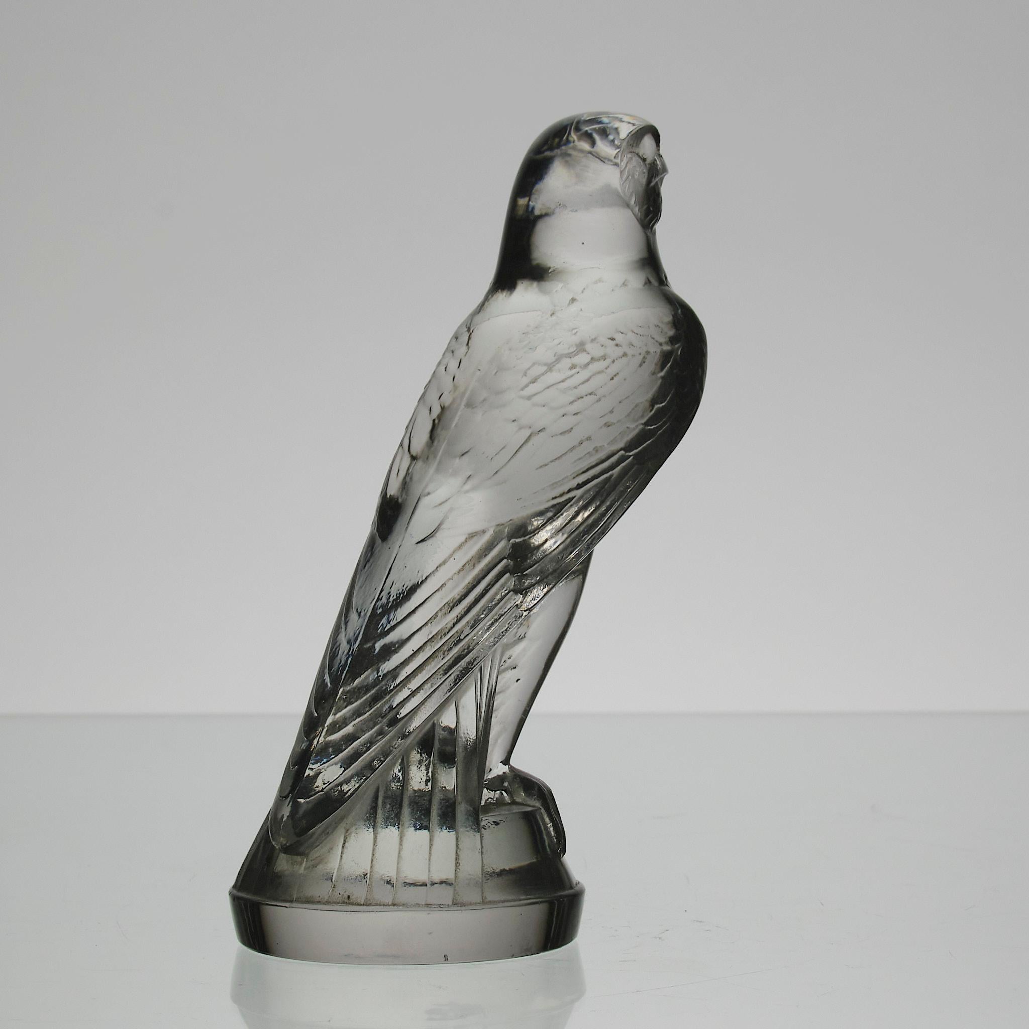 Early 20th Century Art Deco Glass Car Mascot entitled 