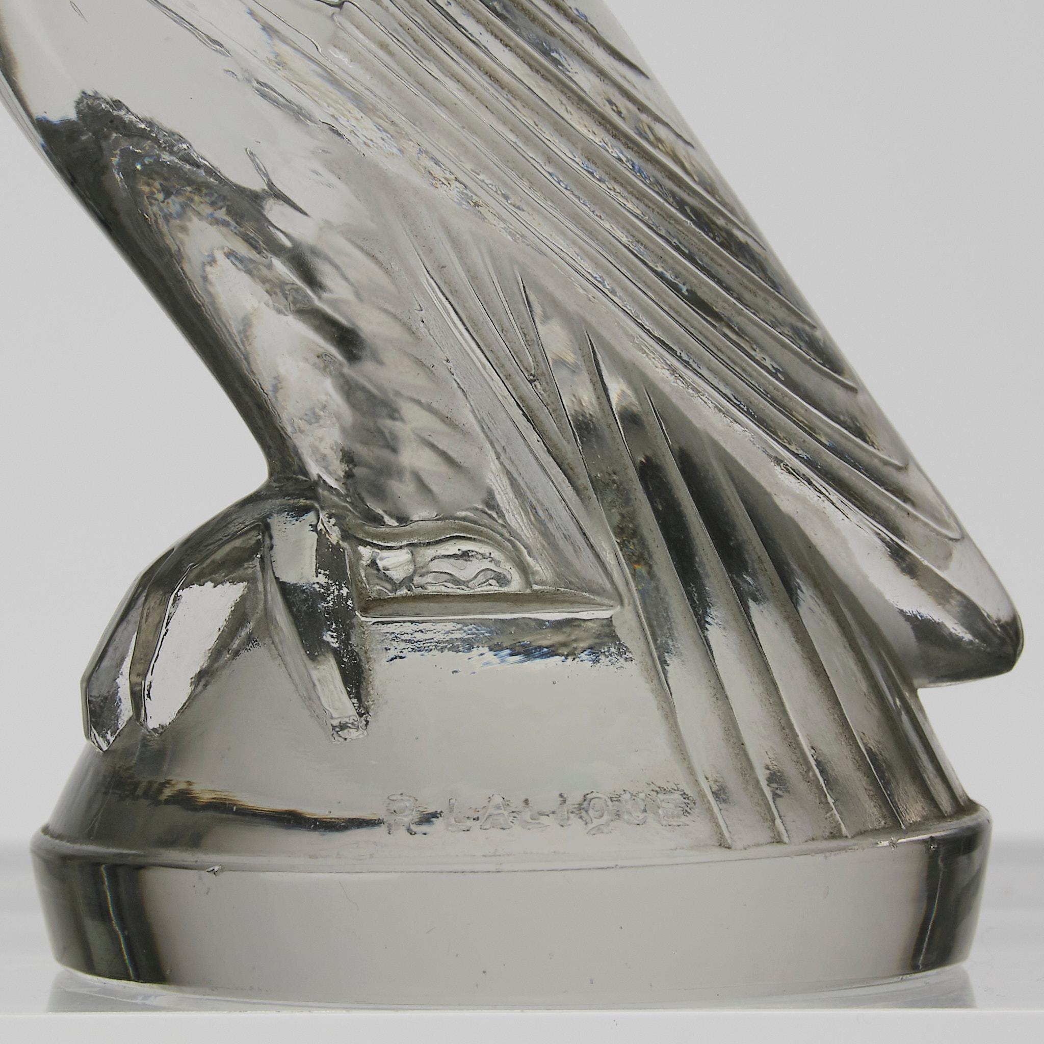 Early 20th Century Art Deco Glass Car Mascot entitled 