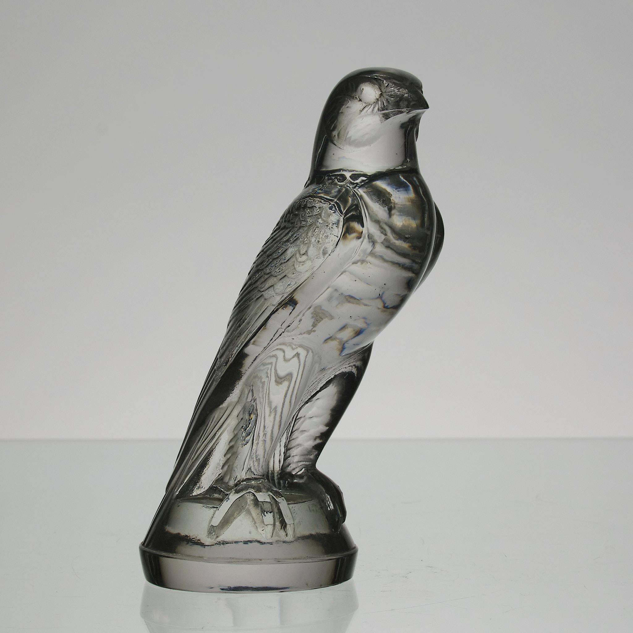 Molded Early 20th Century Art Deco Glass Car Mascot entitled 