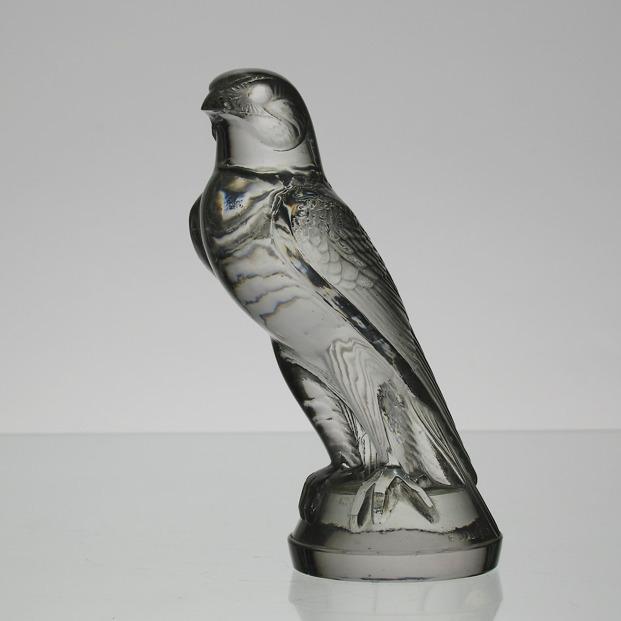 Early 20th Century Art Deco Glass Car Mascot entitled 
