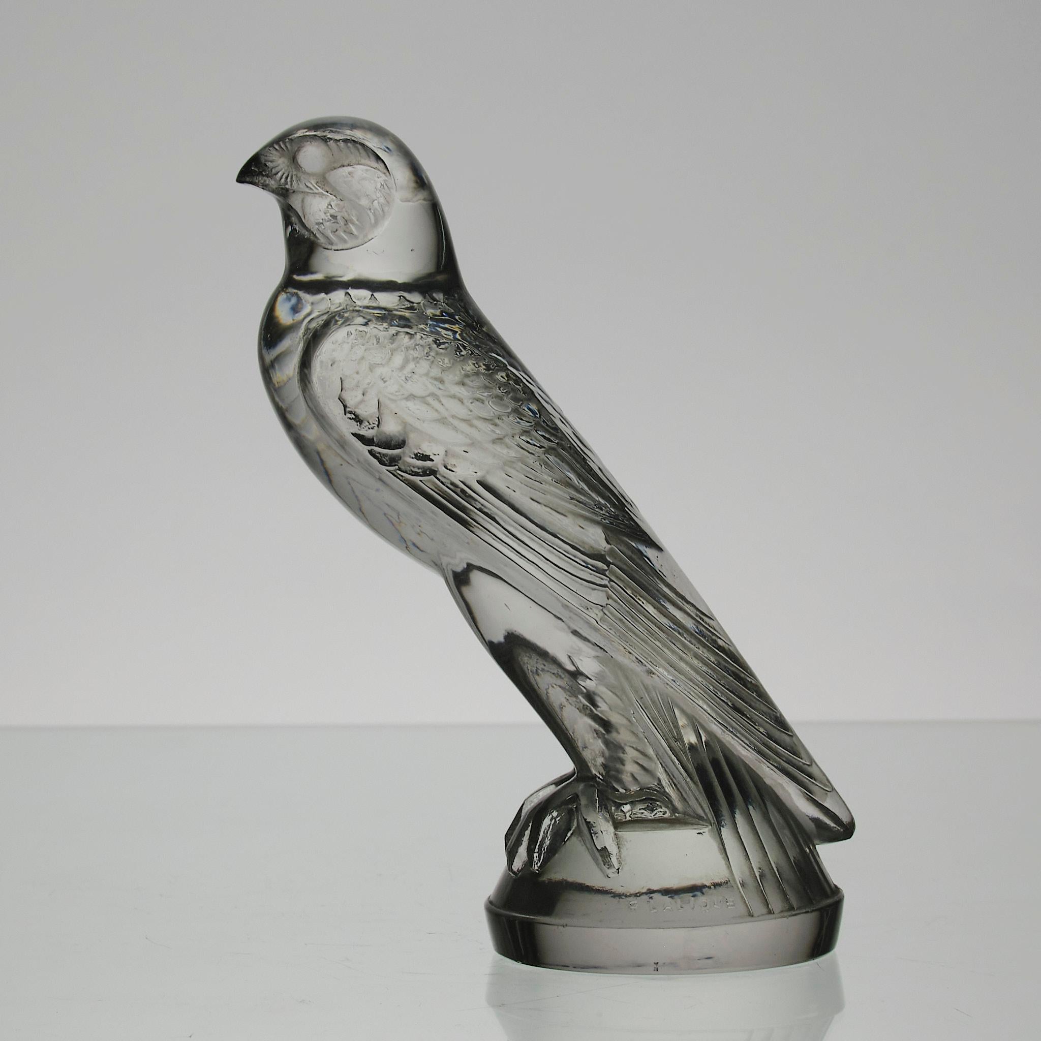 Early 20th Century Art Deco Glass Car Mascot entitled 