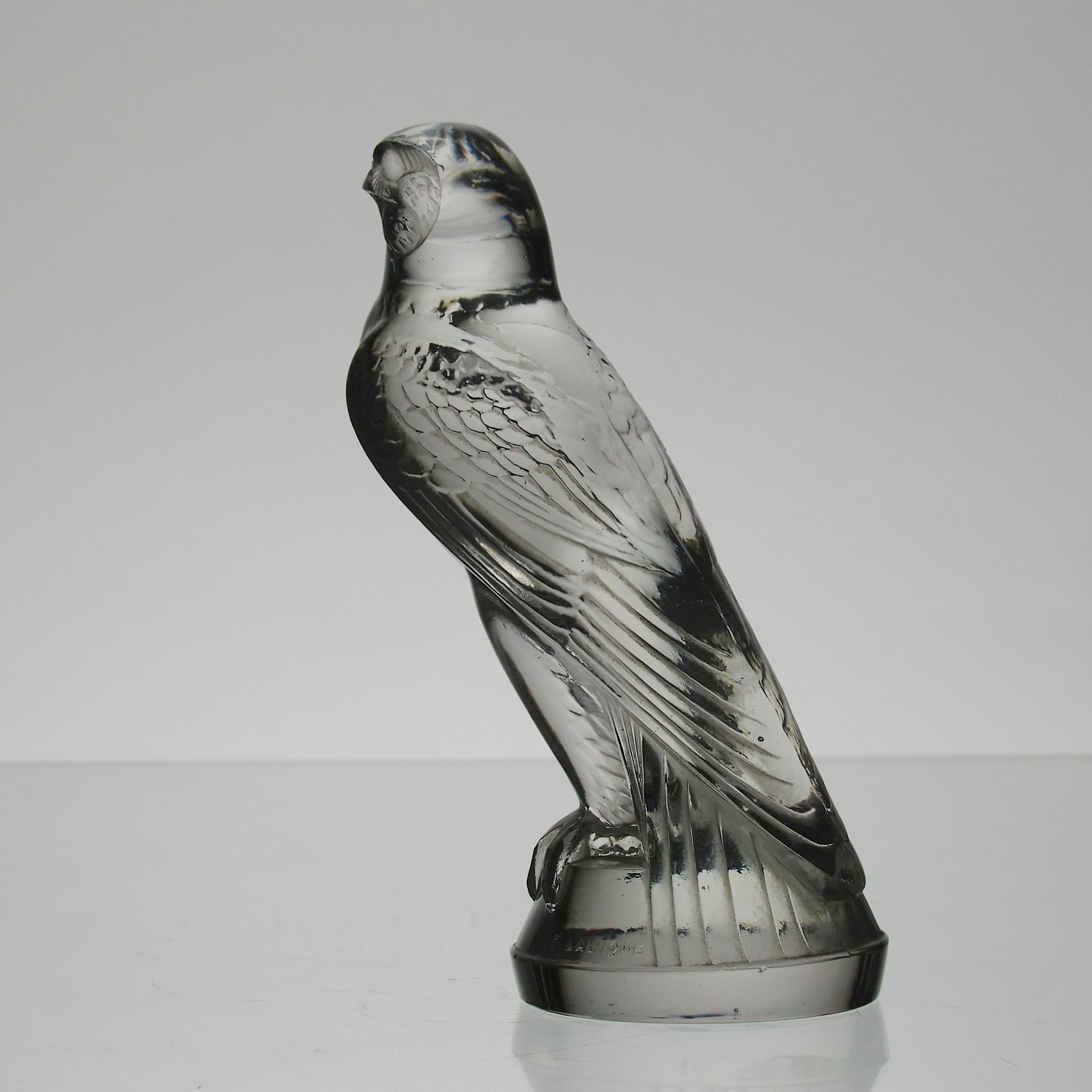 Early 20th Century Art Deco Glass Car Mascot entitled 