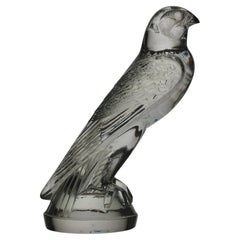 Early 20th Century Art Deco Glass Car Mascot entitled "Faucon" by René Lalique