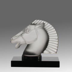 Early 20th Century Art Deco Glass Car Mascot "Longchamps" by René Lalique