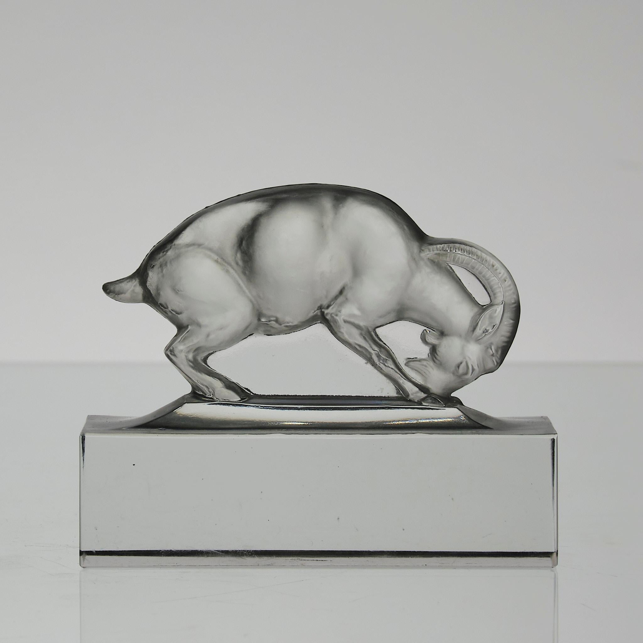 Art déco Verre Art Déco du début du 20ème siècle intitulé 