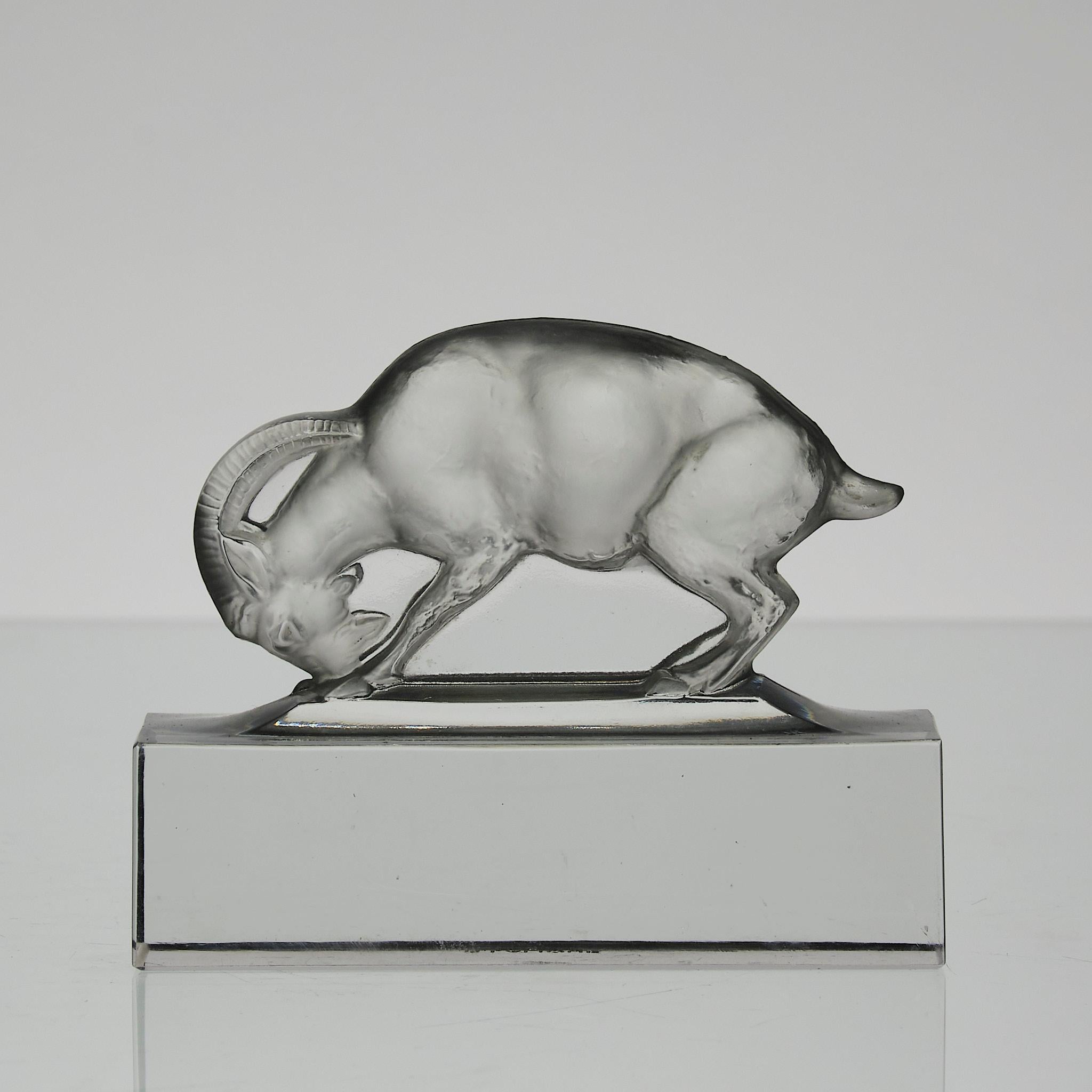 20ième siècle Verre Art Déco du début du 20ème siècle intitulé 