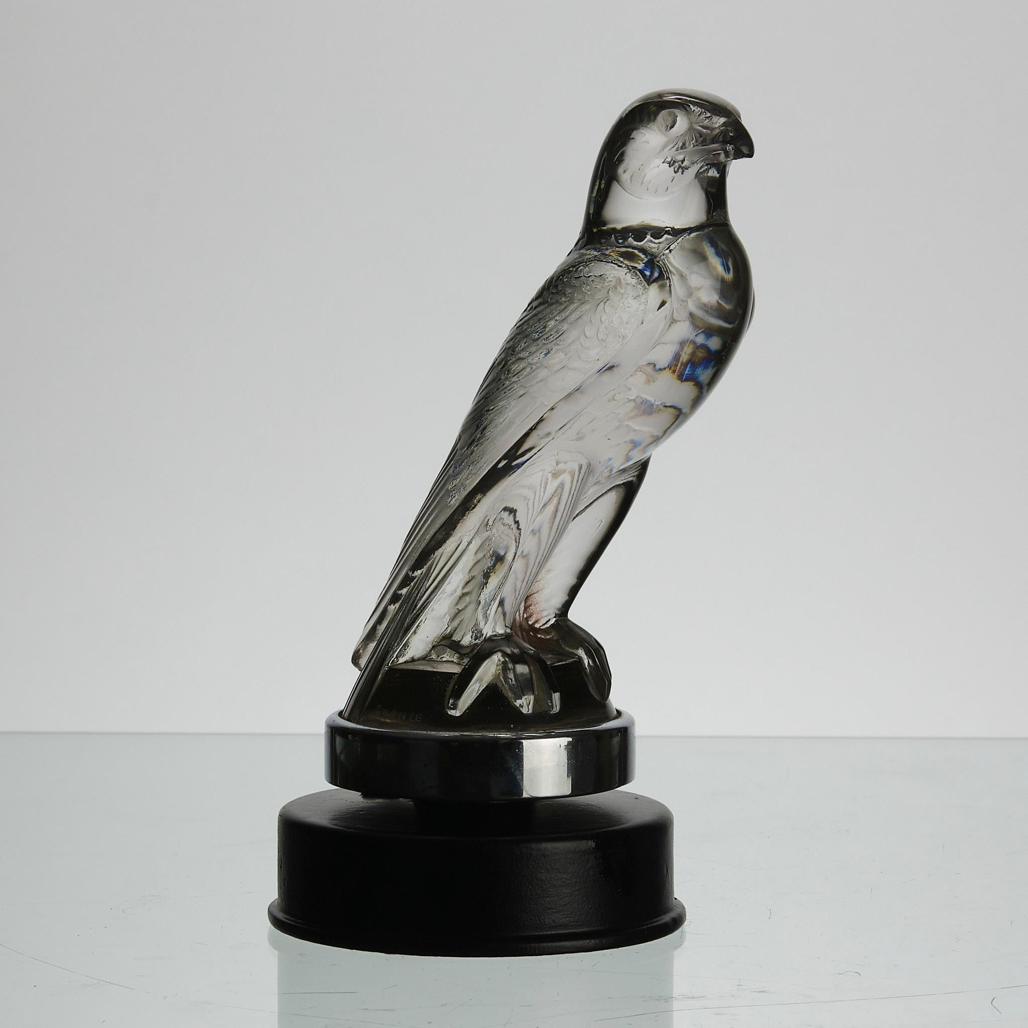 Molded Early 20th Century Art Deco Glass Mascot entitled 