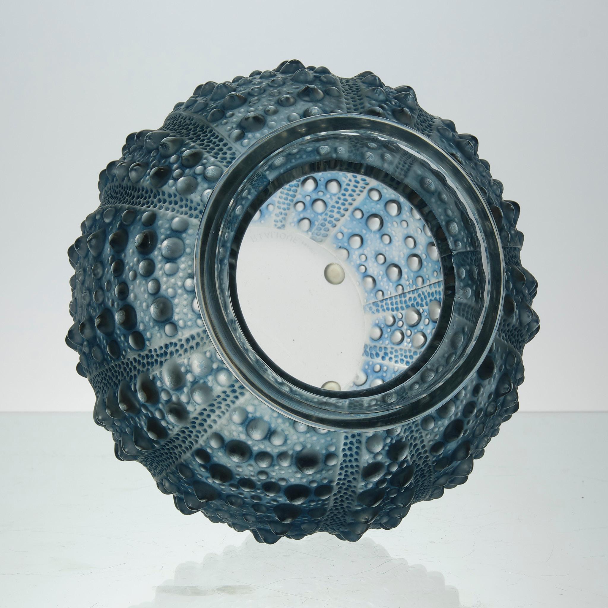 Stampato Vaso in vetro Art Deco dei primi del Novecento intitolato 