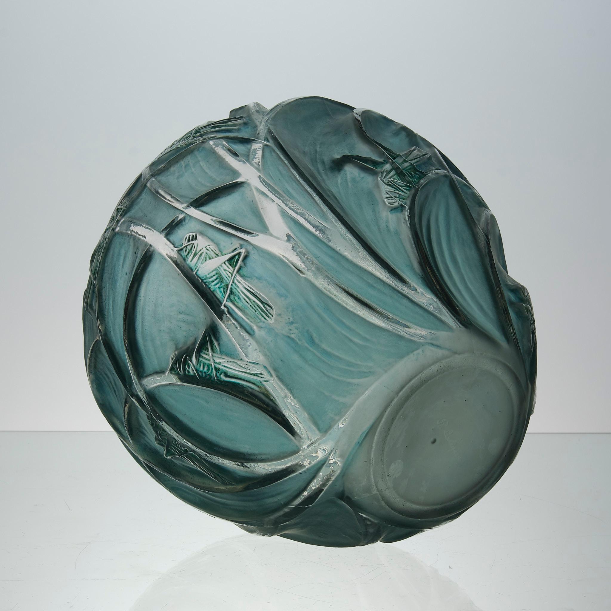 Vase en verre Art Déco du début du 20ème siècle intitulé 