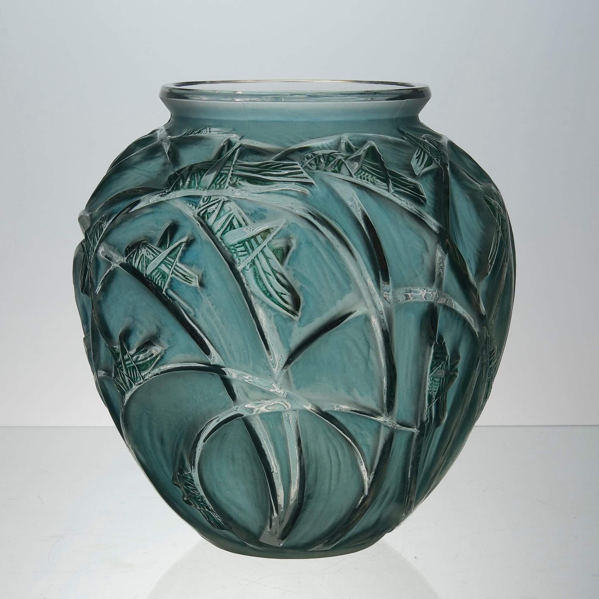 Art déco Vase en verre Art Déco du début du 20ème siècle intitulé 