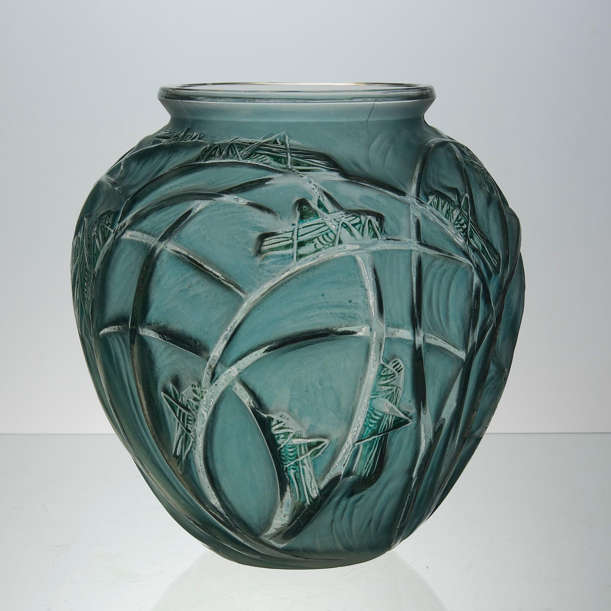 20ième siècle Vase en verre Art Déco du début du 20ème siècle intitulé 