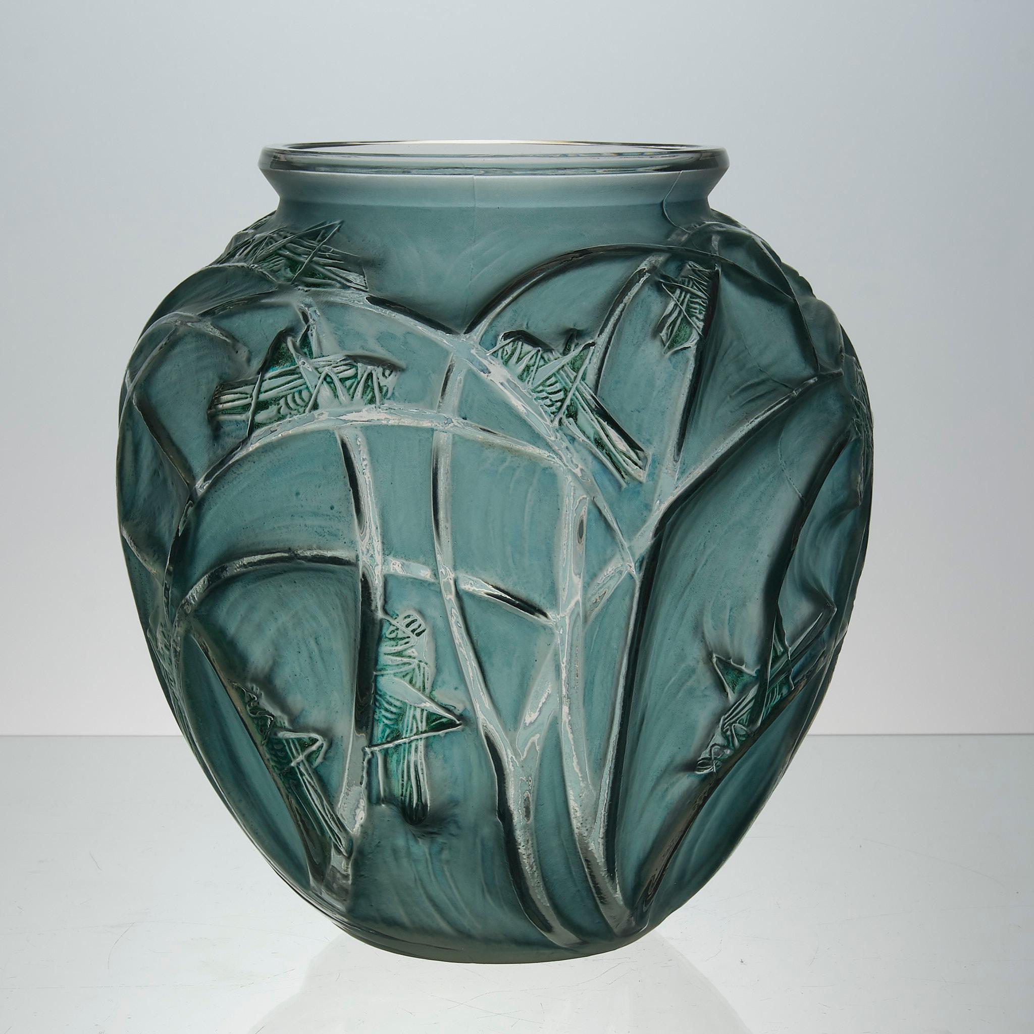 Verre Vase en verre Art Déco du début du 20ème siècle intitulé 