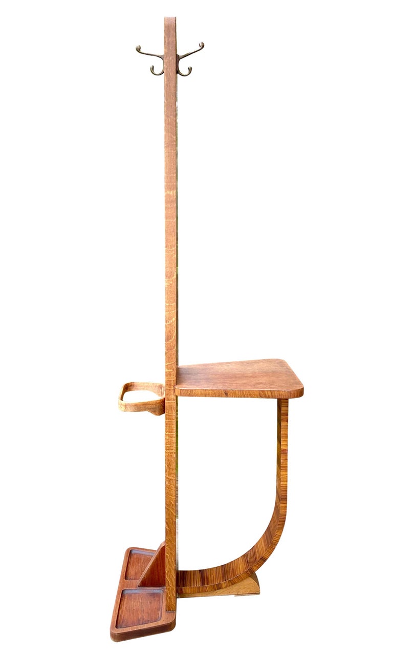 Early 20th Century Art Deco Hall Stand and Table For Sale at 1stDibs