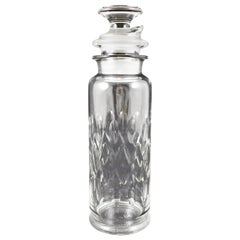 Antique Art Deco Heisey Cut Glass 3-Piece Cocktail Shaker, Circa 1920-1930