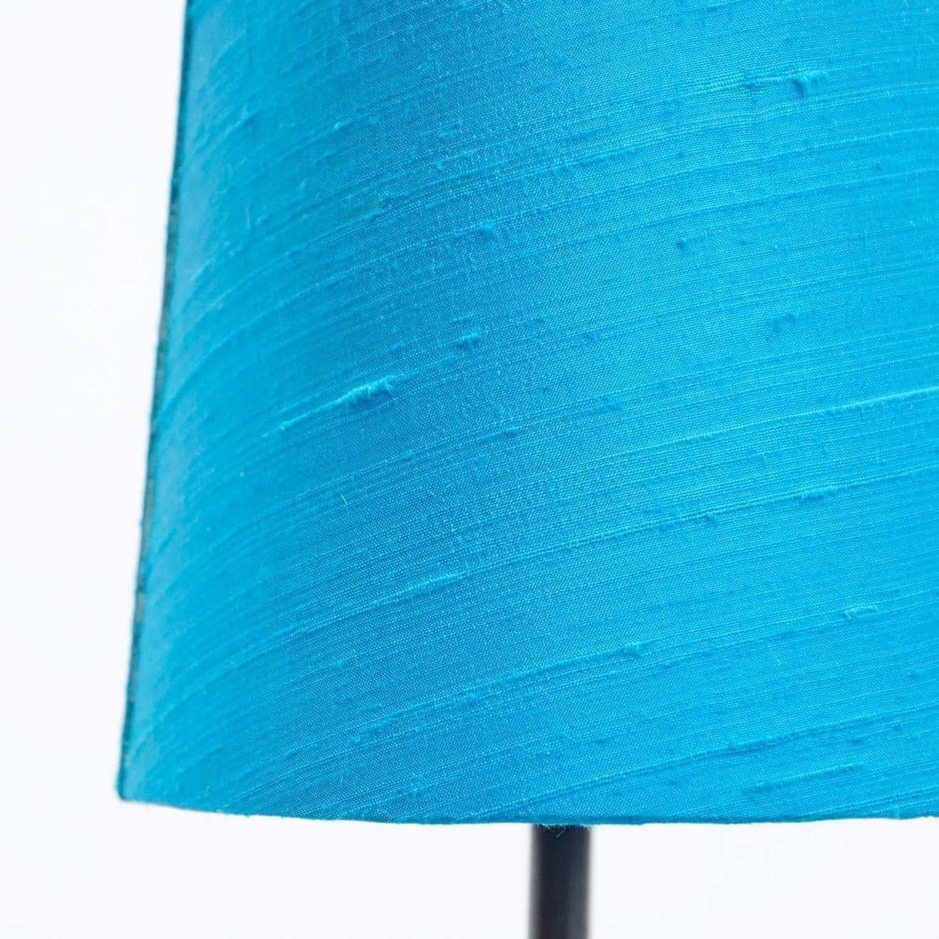 Early 20th Century Art Deco Lamp, Metal and Fabric 12
