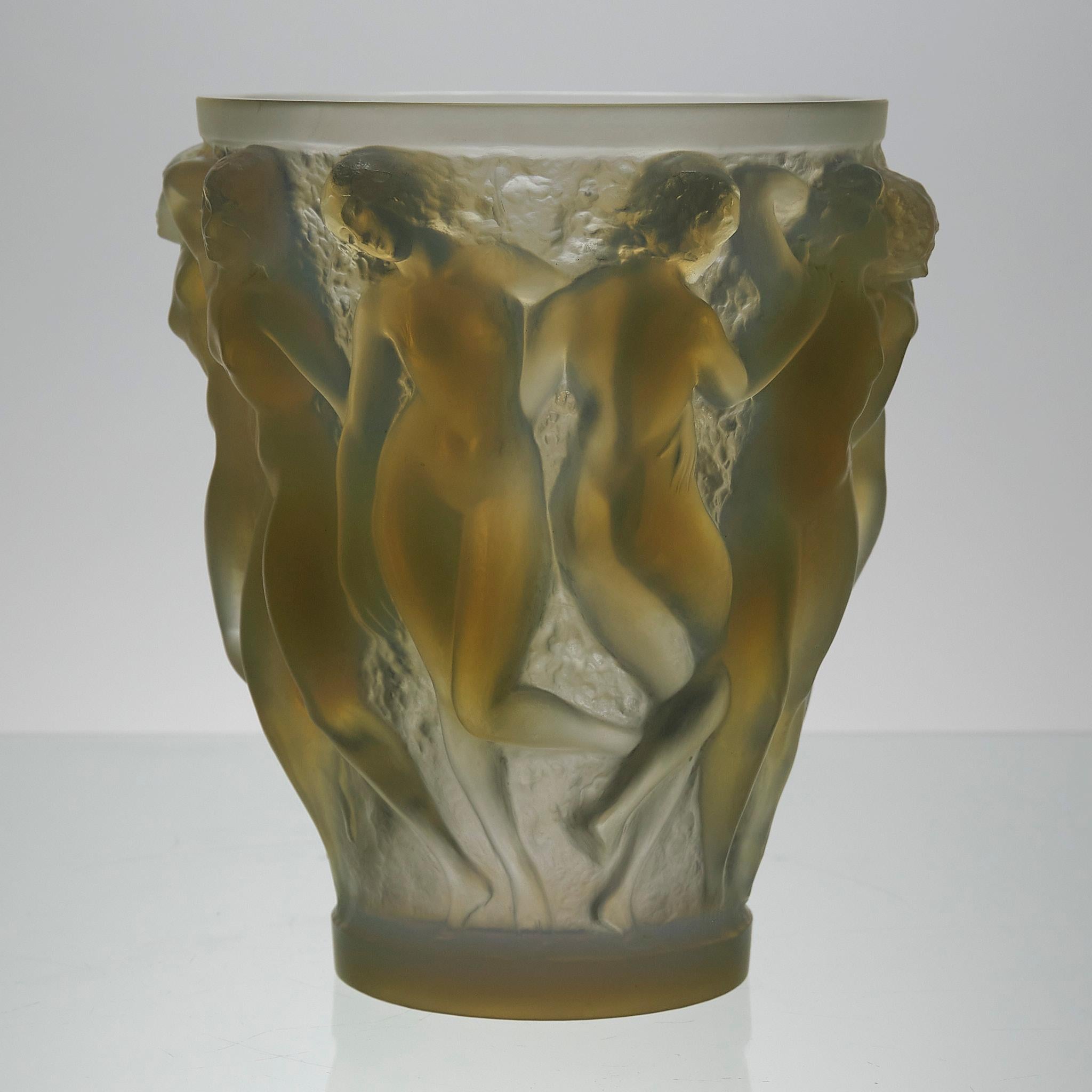 Molded Early 20th Century Art Deco Opalescent Glass 