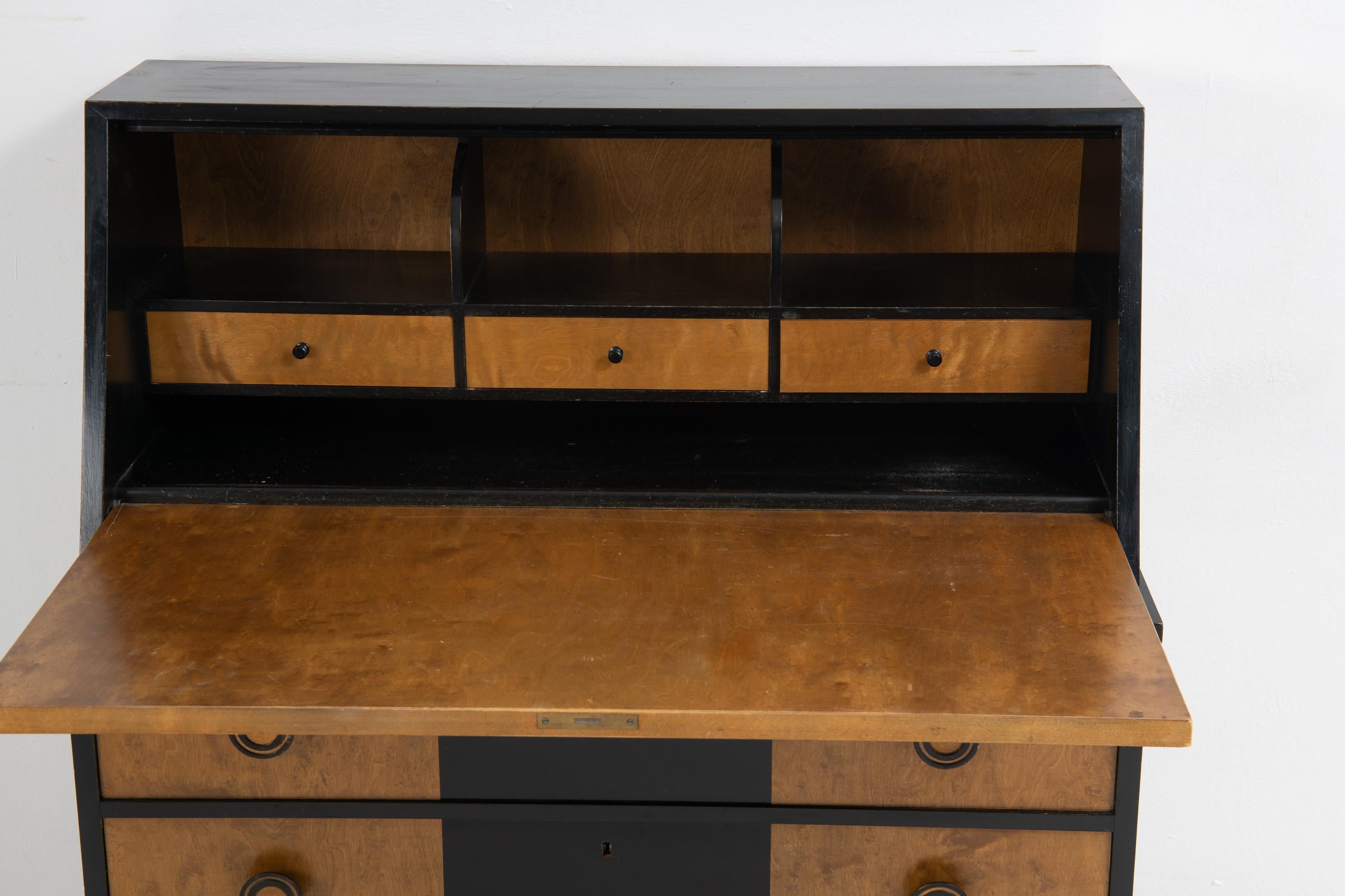 Early 20th Century Art Deco Otto Schulz Boet Secretary For Sale 4