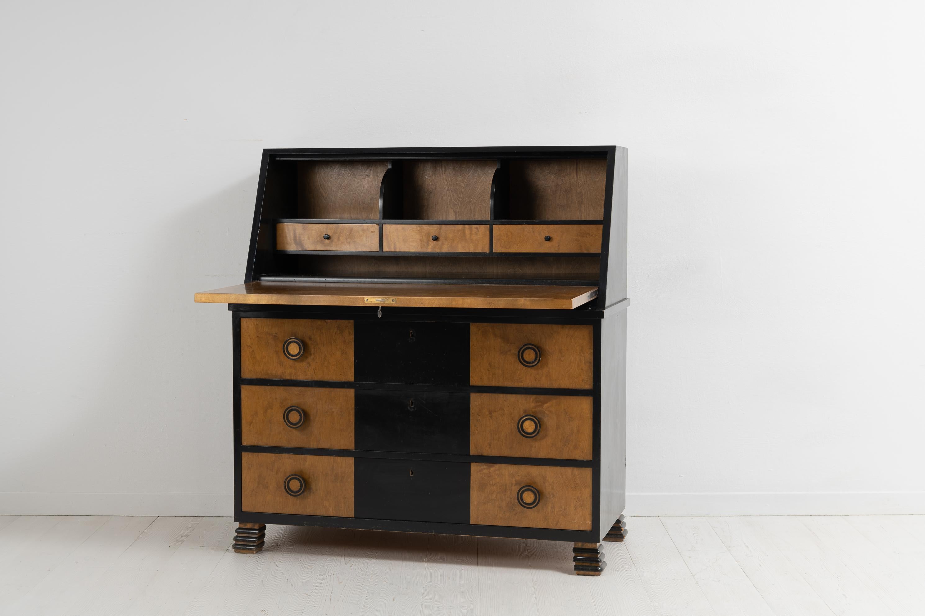 Early 20th Century Art Deco Otto Schulz Boet Secretary In Good Condition For Sale In Kramfors, SE