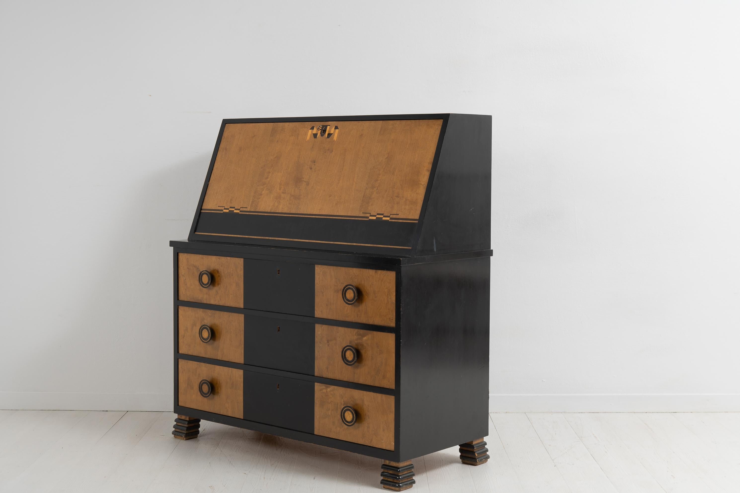 Early 20th Century Art Deco Otto Schulz Boet Secretary For Sale 3