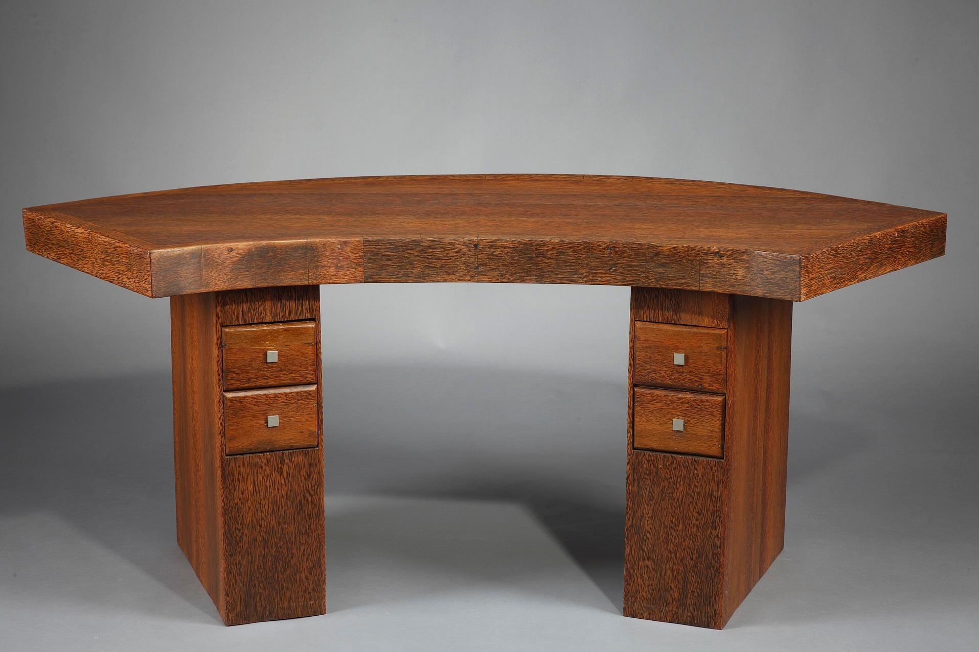 Early 20th Century Art Deco Palmwood Writing Desk 1