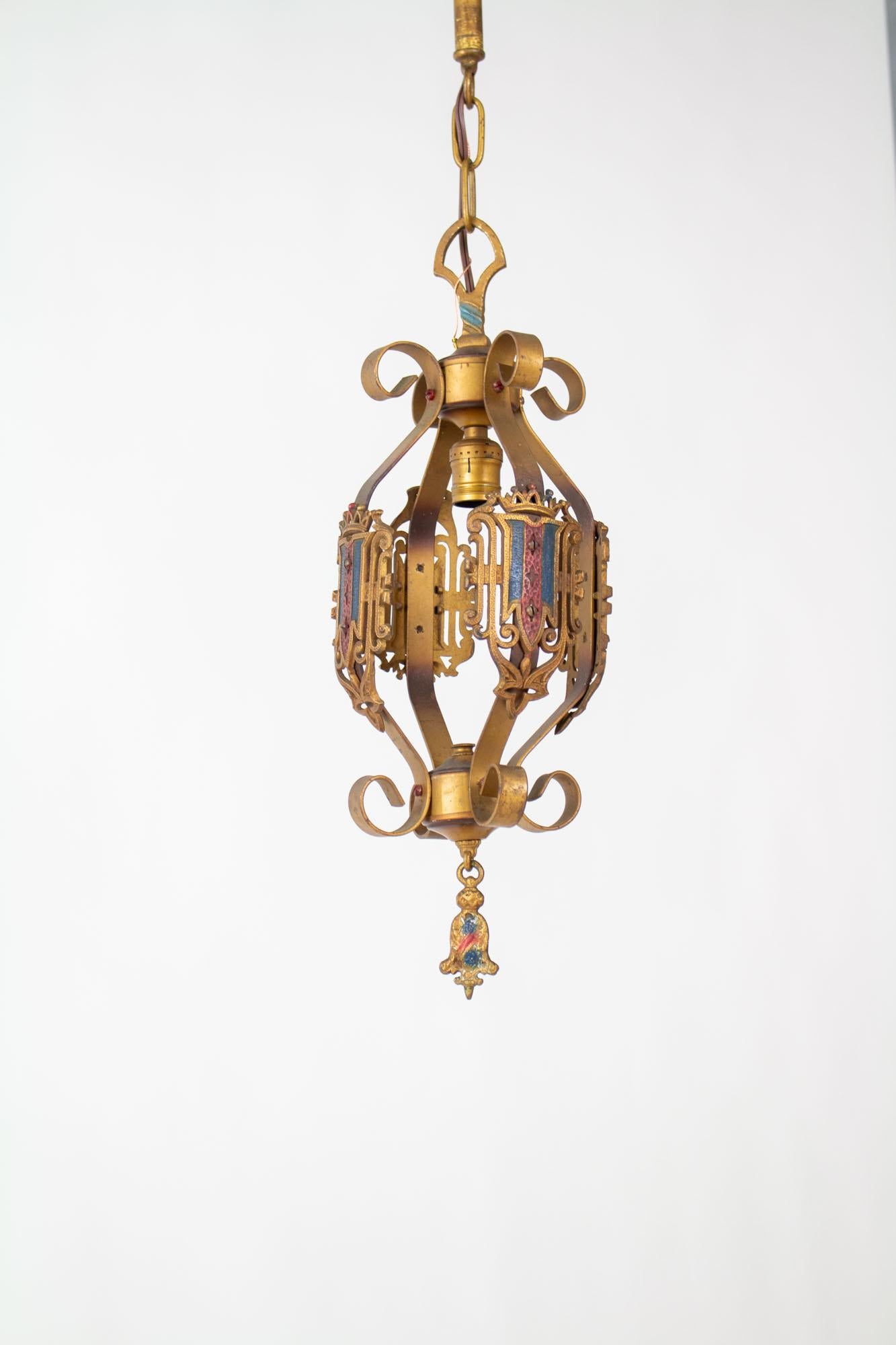 Renaissance Revival Early 20th Century Art Deco Pendant For Sale