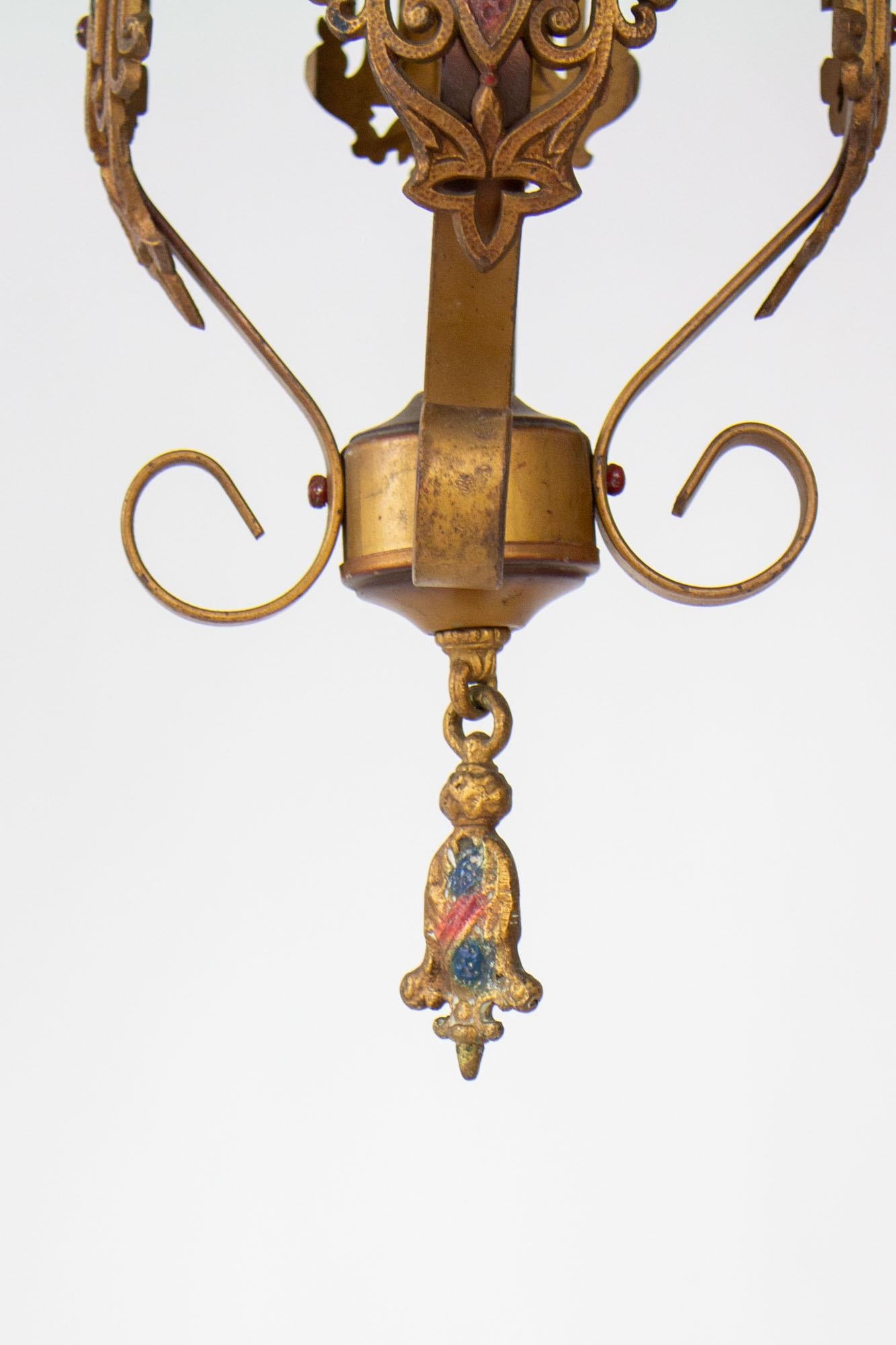 Early 20th Century Art Deco Pendant In Good Condition For Sale In Canton, MA